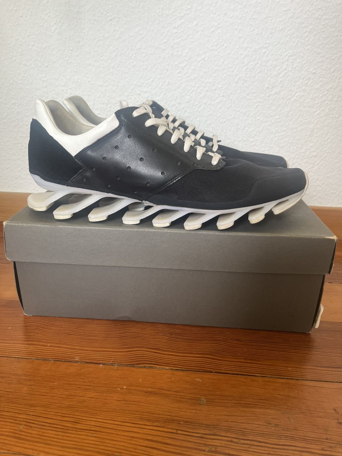Adidas × Rick Owens Rick Owens Springblades Black/White | Grailed