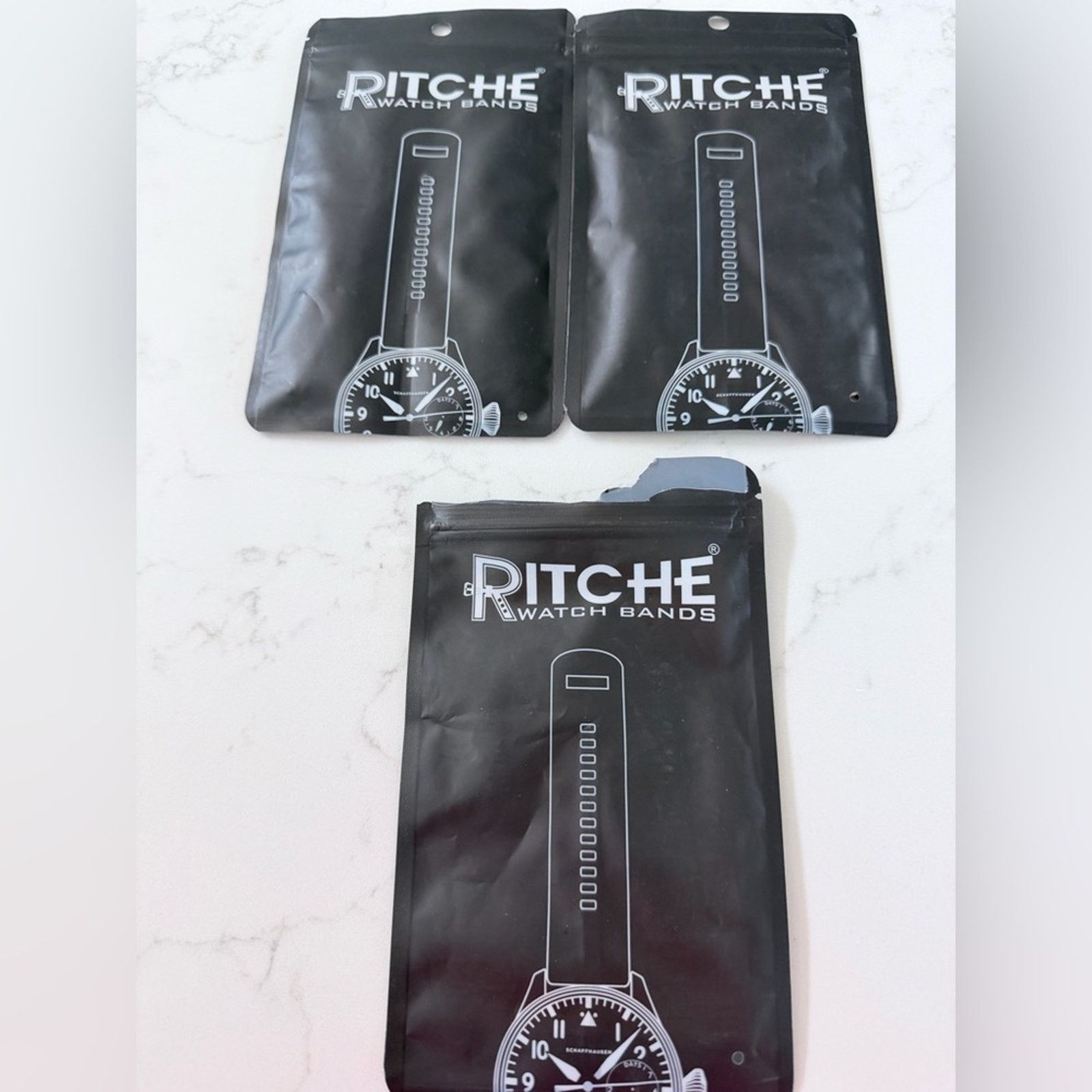 Other 3 pack of Ritche Watch Strap Green,Tan,Black. Size ONE SIZE - 3 Thumbnail