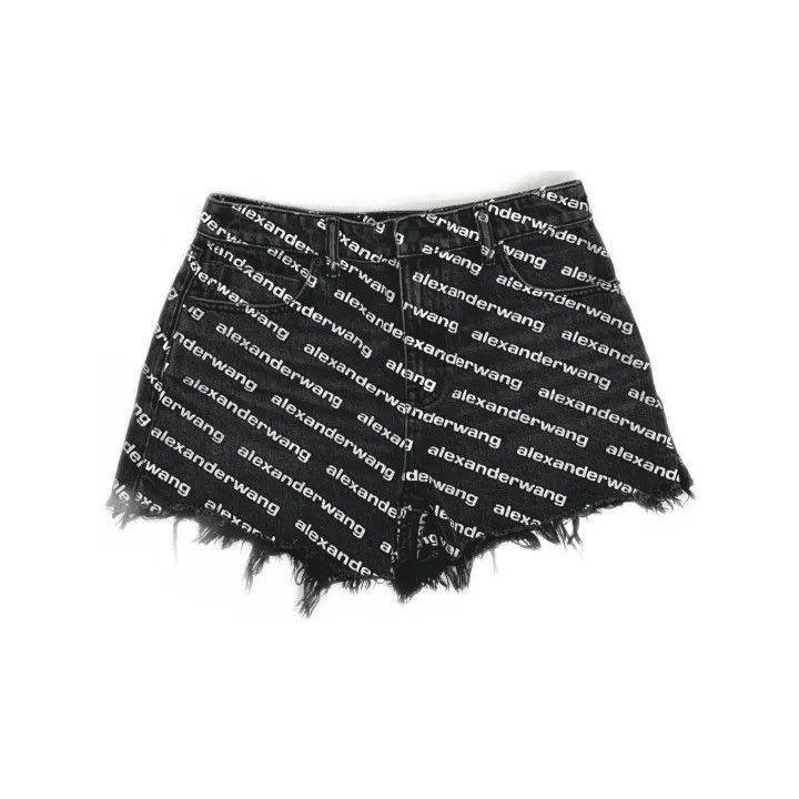 Alexander Wang Alexander Wang Logo Design Black Shorts - Size 28" / US 6 / IT 42 - 2 Thumbnail