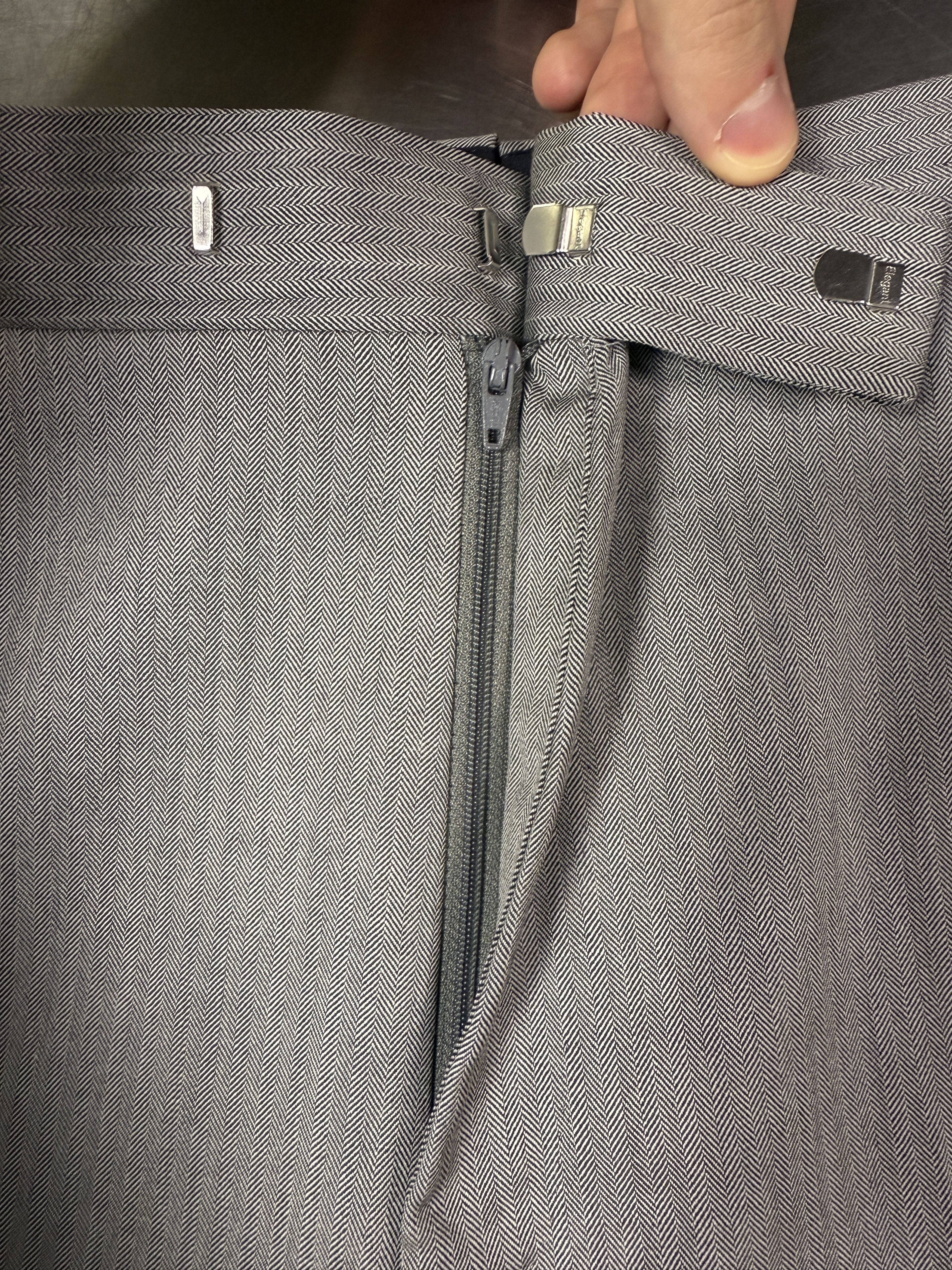 Kingsman Kingsman Conrad Herringbone Wool Suit Trousers Size US 38 / EU 54 - 8 Thumbnail
