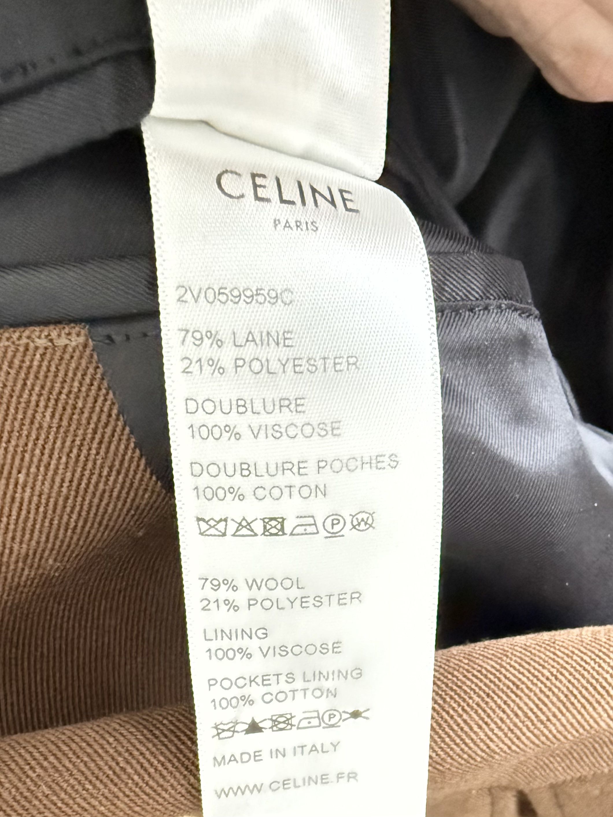 Celine Celine X Hedi Slimane Brown Wool Jacket Size US L / EU 52-54 / 3 - 4 Thumbnail