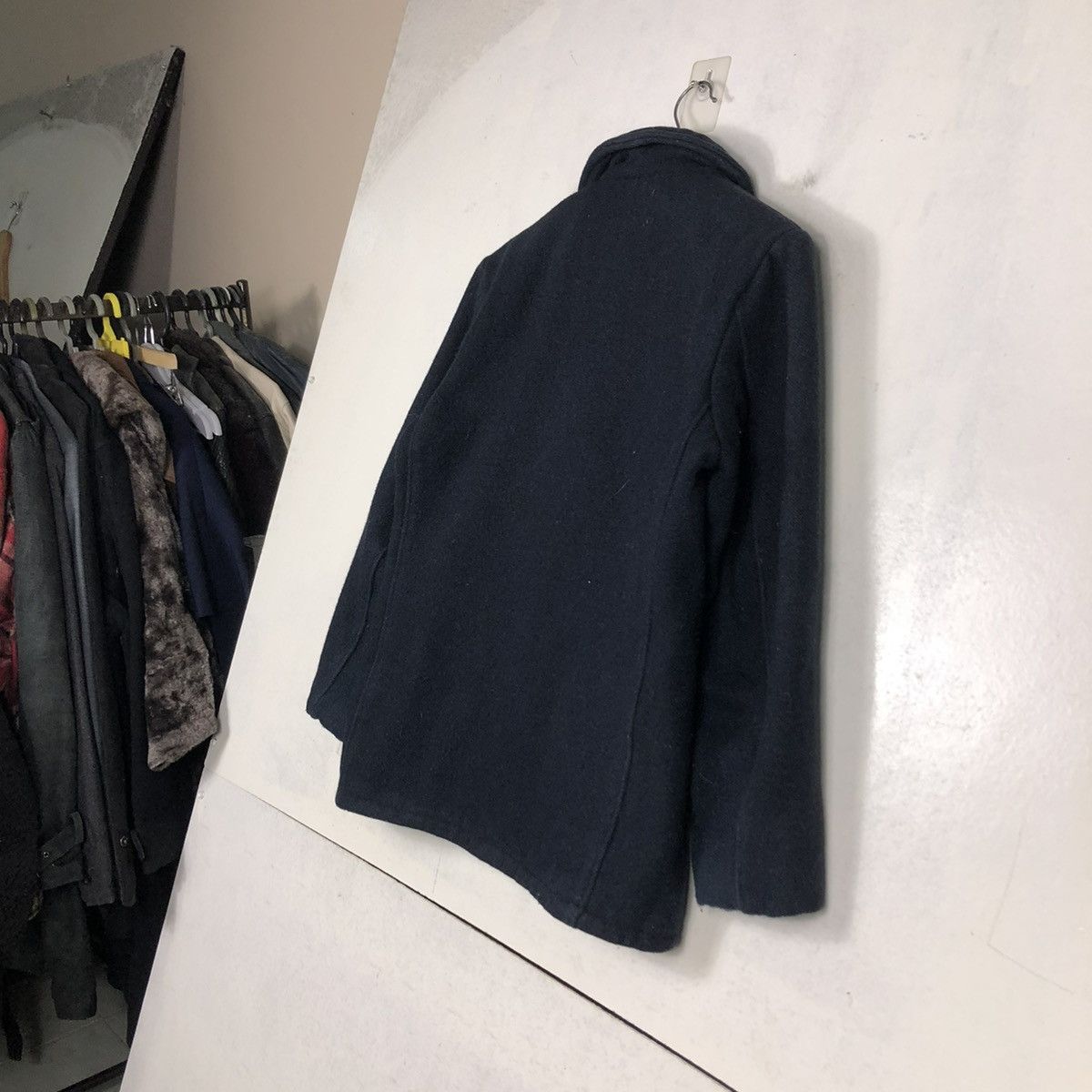 Schott 📌VINTAGE WOOL BIKER JACKET DOUBLE COLLAR SCHOTT USA Size US S / EU 44-46 / 1 - 11 Thumbnail