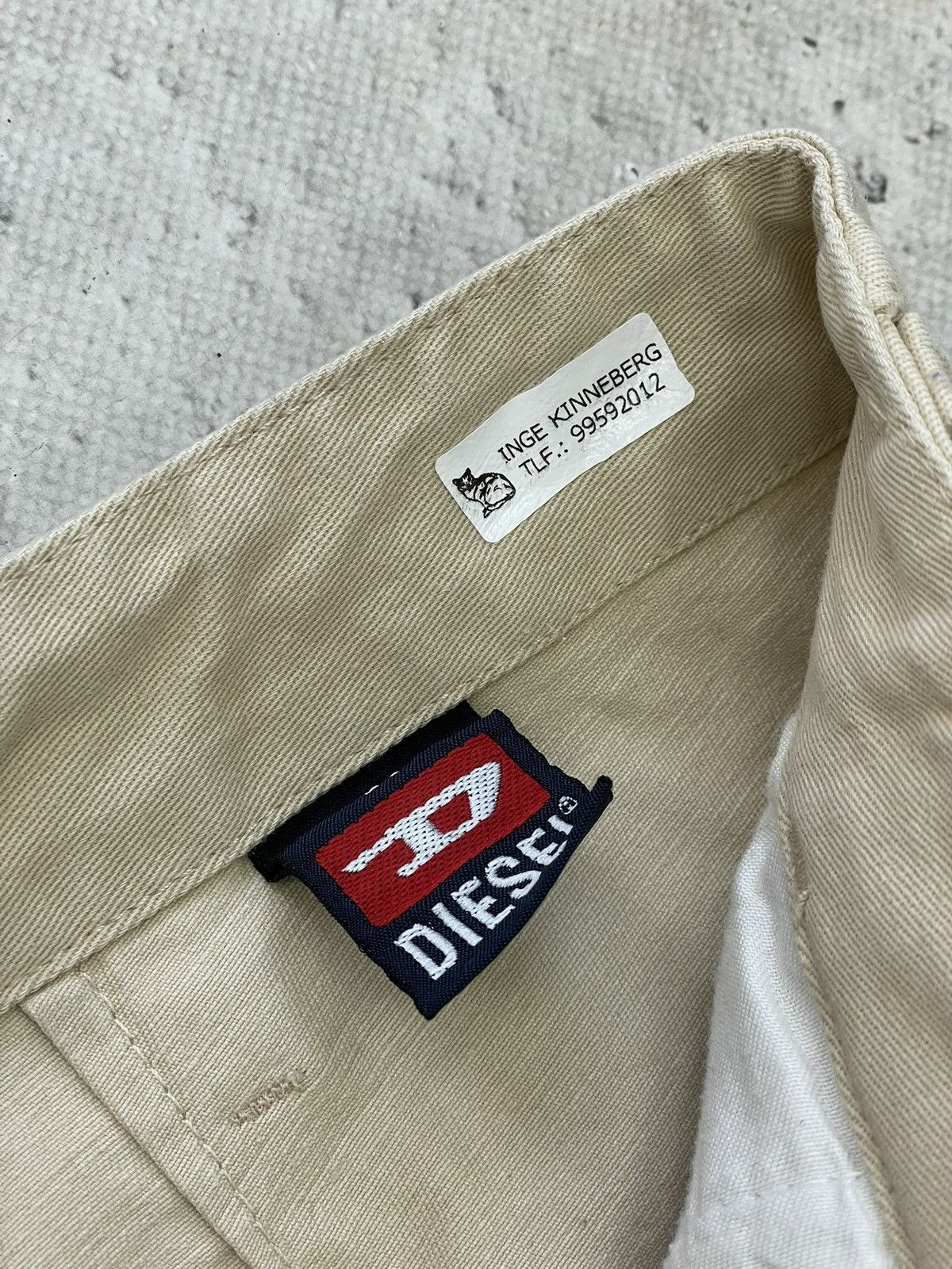 Diesel Rare baggy beige cargo pants y2k fashion Diesel Size US 31 - 7 Thumbnail