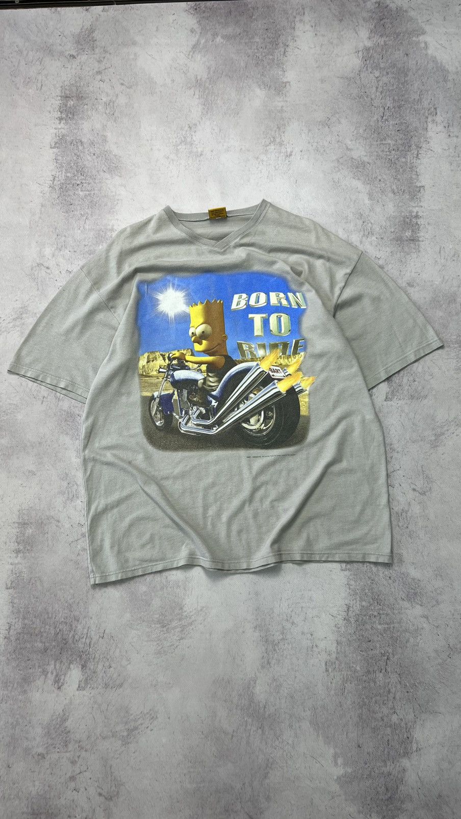 The Simpsons VTG 1999 The Simpsons "Born To Ride" Size US L / EU 52-54 / 3 - 2 Thumbnail