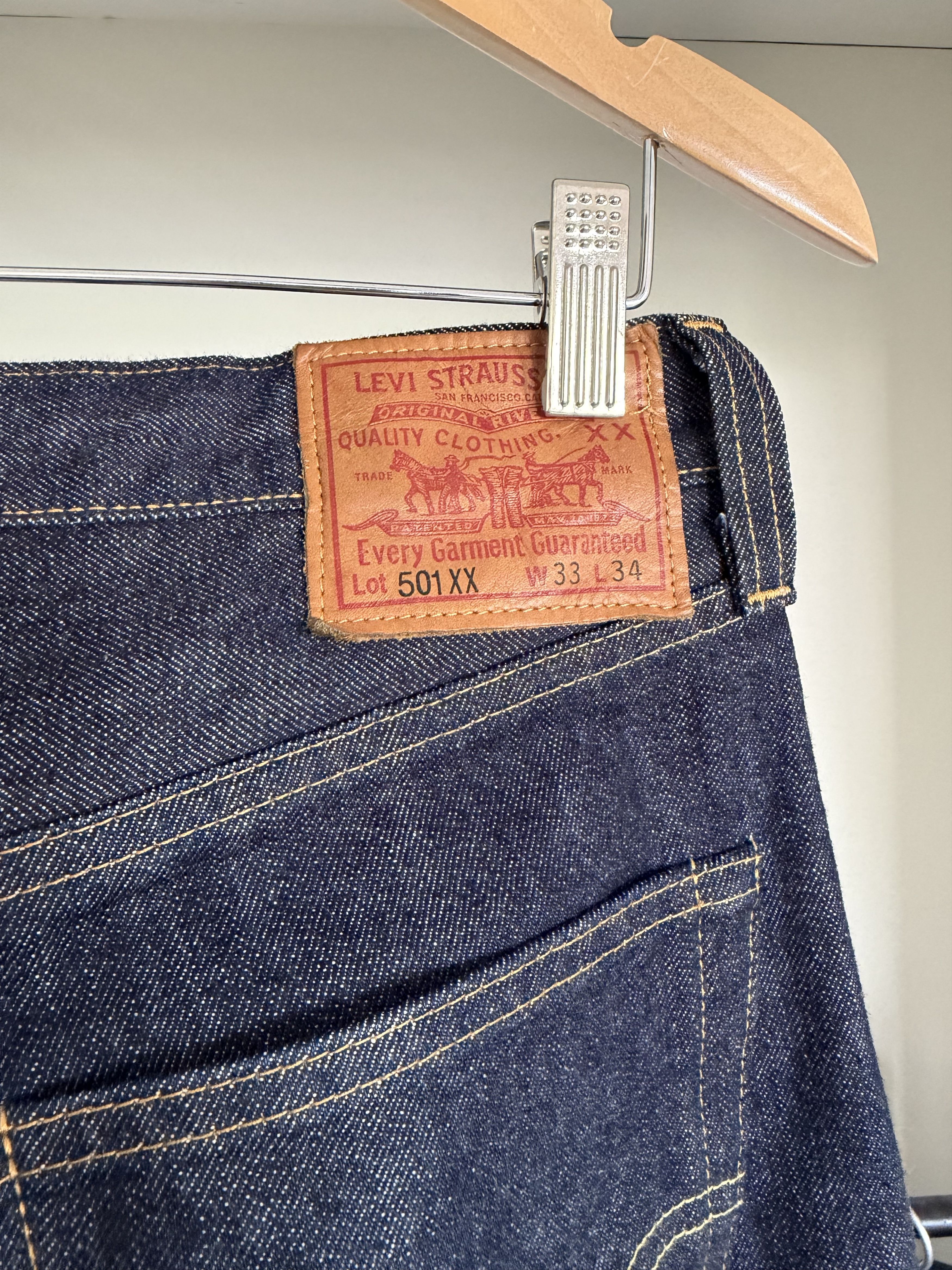Levi's Vintage Clothing 1947 501XX Big E Selvedge Denim Size US 30 / EU 46 - 4 Thumbnail