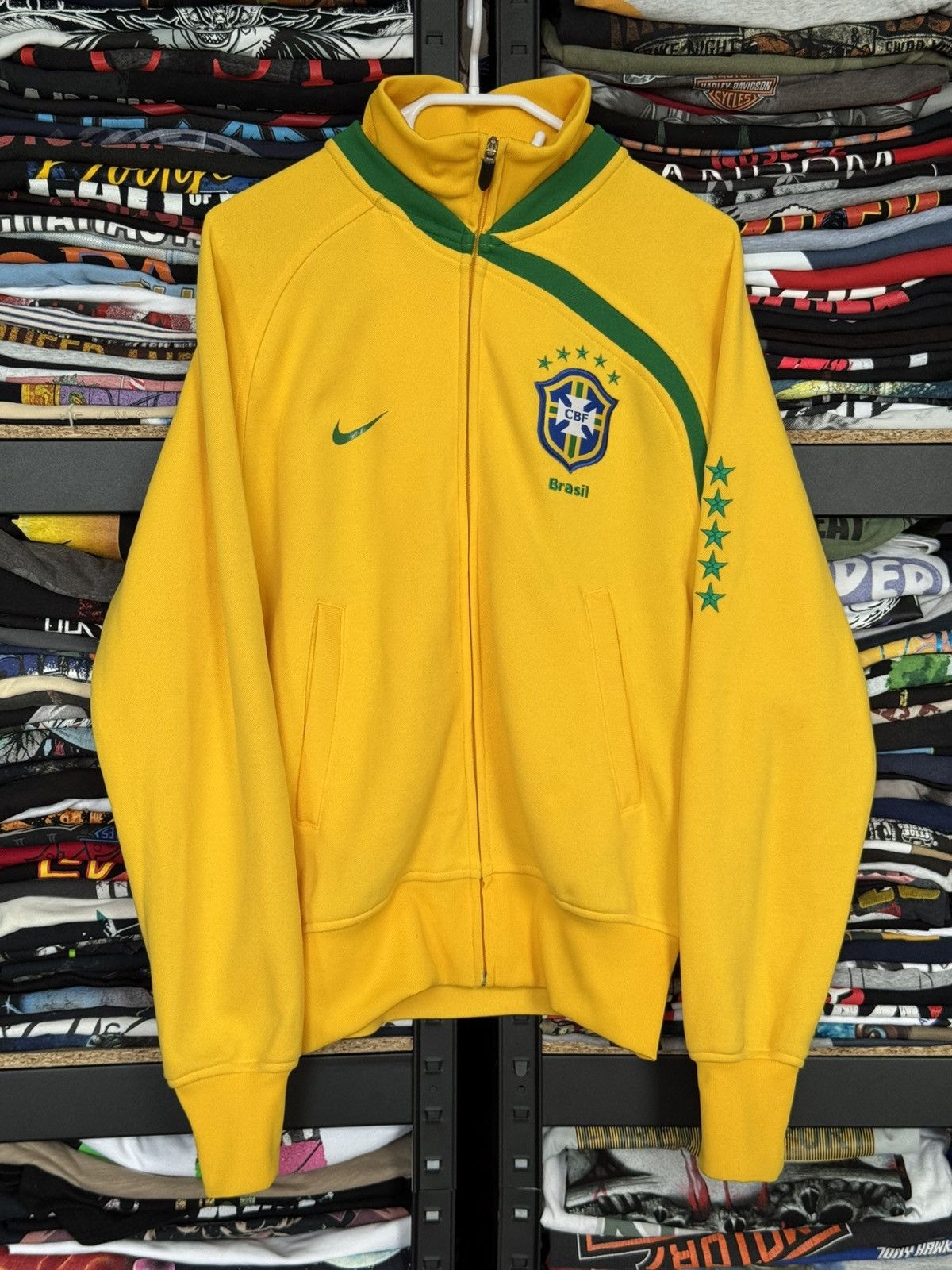 Nike Nike vintage zip jacket BRAZIL Football CBF Size US S / EU 44-46 / 1 - 1 Thumbnail