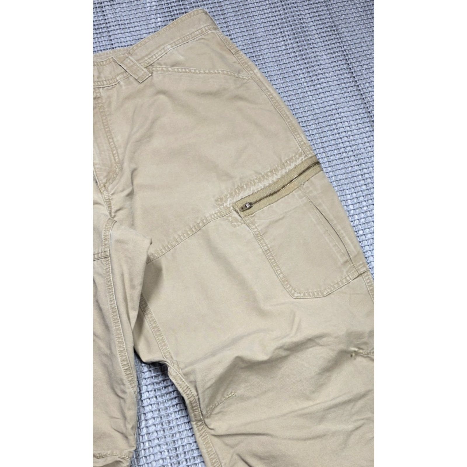 The North Face VINTAGE The North Face Pants Mens 38 Beige Canvas Cargo 5-Pocket 31 Inseam Regular Straight Twist: 90s, officer, field Size US 38 / EU 54 - 7 Thumbnail