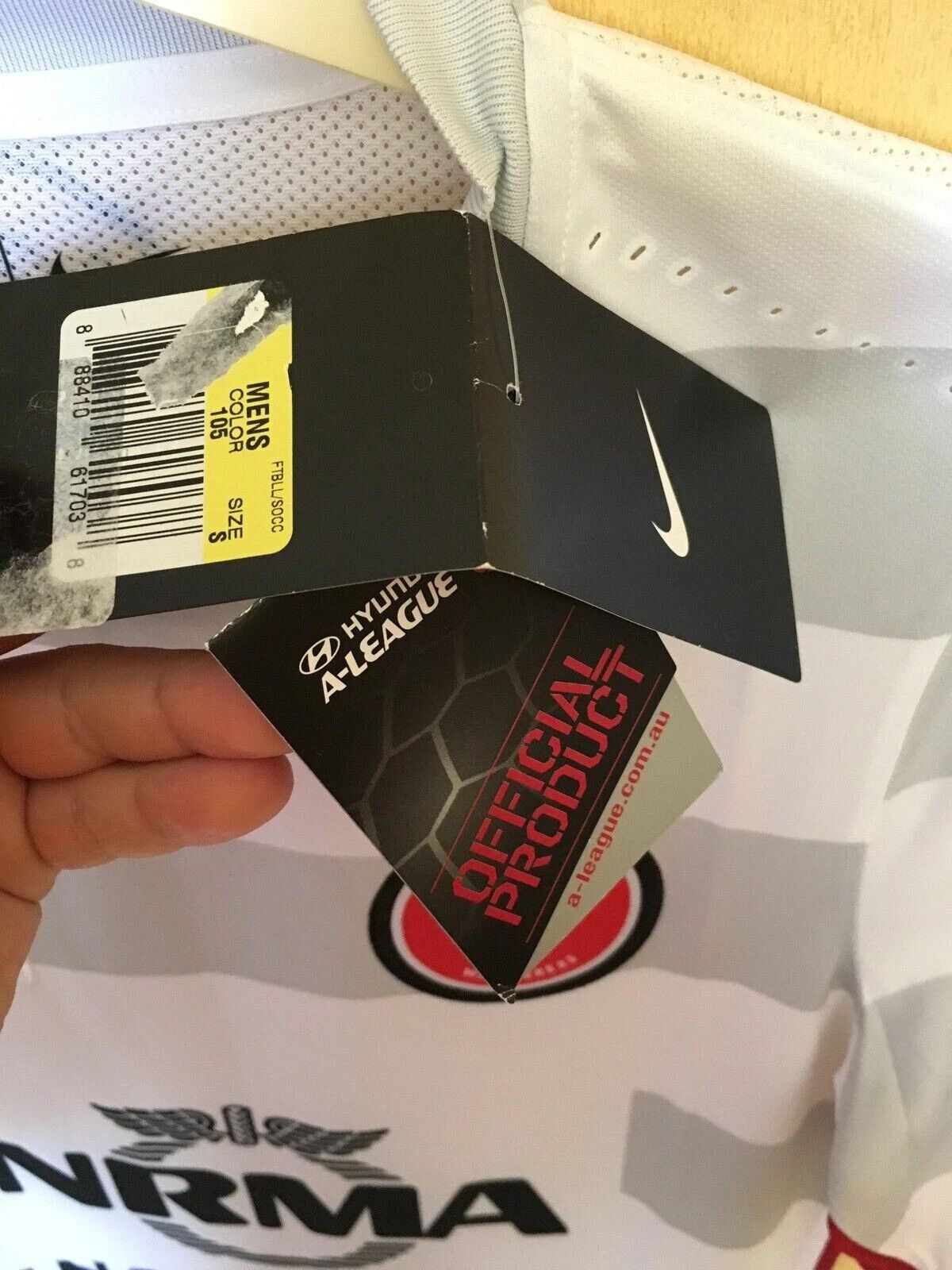 Nike WESTERN SYDNEY WANDERERS 2015 2016 AUSTRALIA FOOTBALL SHIRT Size US S / EU 44-46 / 1 - 6 Thumbnail