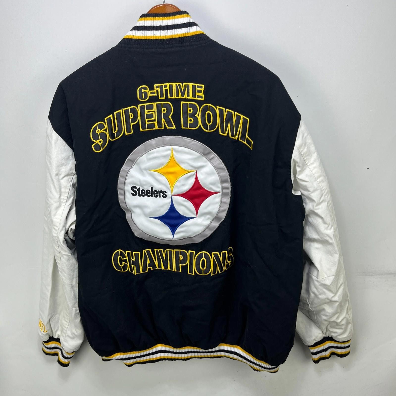 Other Vintage Pittsburgh Steelers 6-Time Super Bowl Jacket 2XL NFL Size ONE SIZE - 3 Thumbnail
