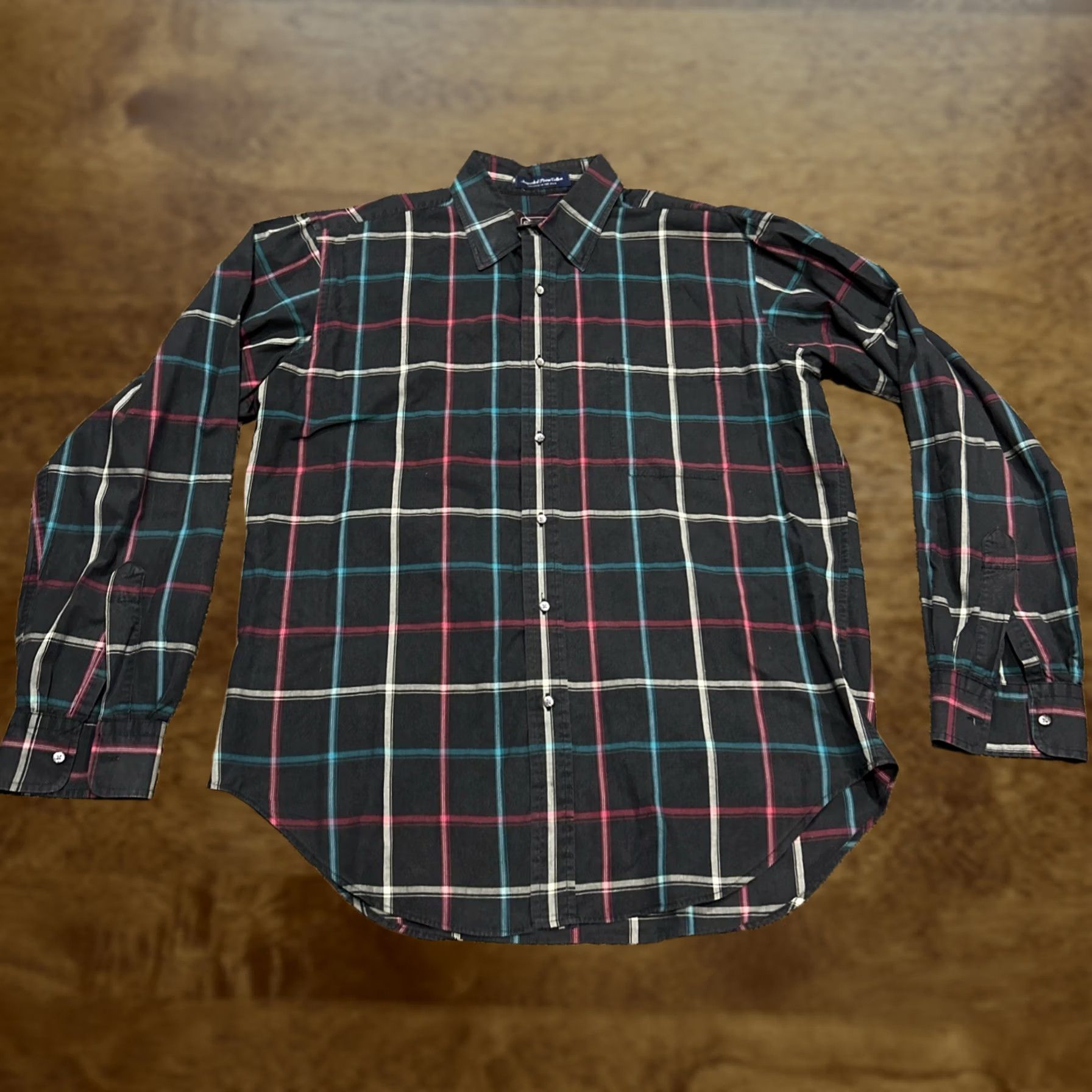Vintage VTG Woolf Brothers Shirt Mens Large Plaid Long Sleeve Button Up USA Size US L / EU 52-54 / 3 - 1 Thumbnail