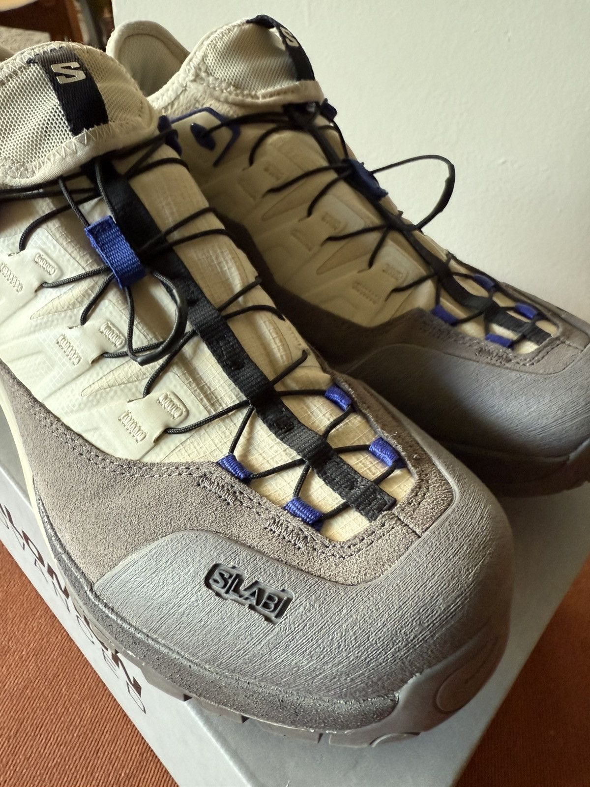 Salomon Salomon Alpinway Advanced | S[LAB] - Almond Milk/Plum Size US 8.5 / EU 41-42 - 7 Thumbnail