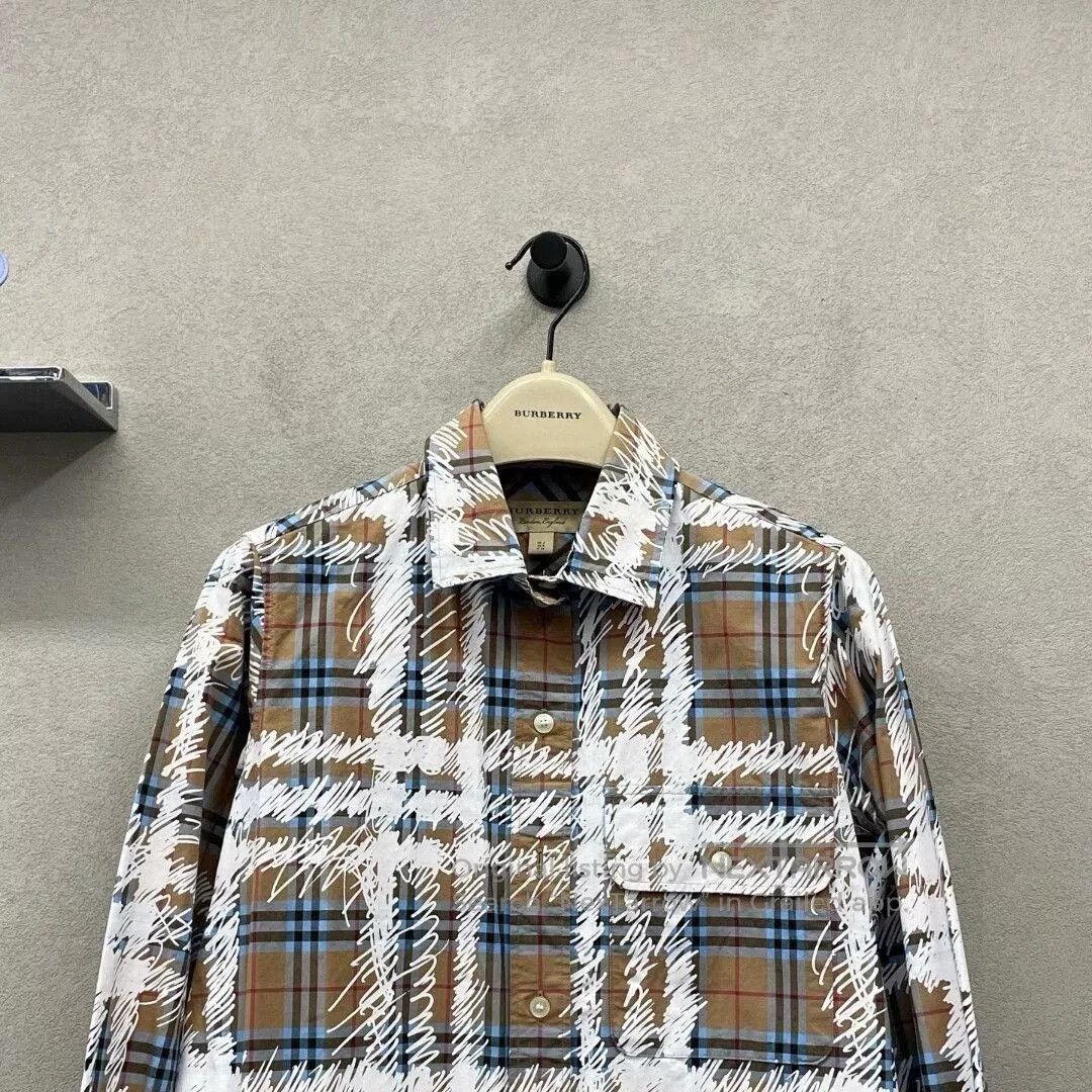 Burberry burberry plaid shirt with graffiti design. Size US S / EU 44-46 / 1 - 4 Thumbnail