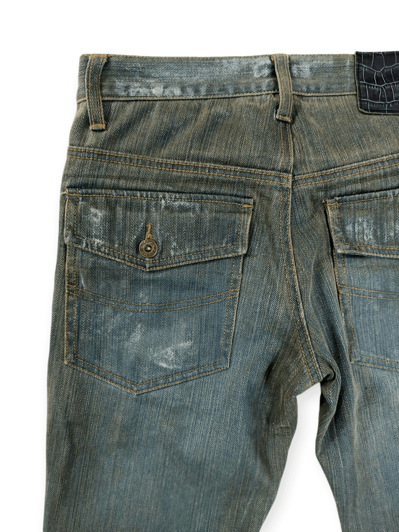 Morgan Homme Morgan Homme Rusty Acid Wash Rare Design Size US 29 - 15 Thumbnail