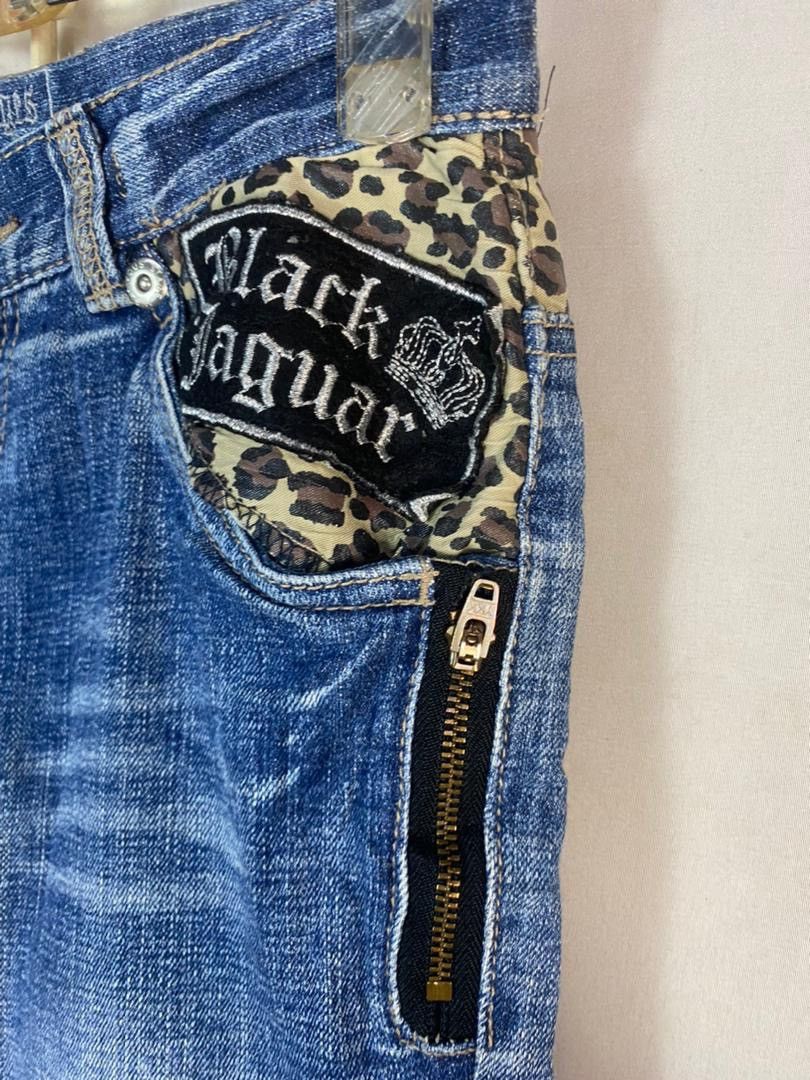 Japanese Brand Unisex🔥Unbrand denim with patches pants jeans Size 27" / US 4 / IT 40 - 3 Thumbnail