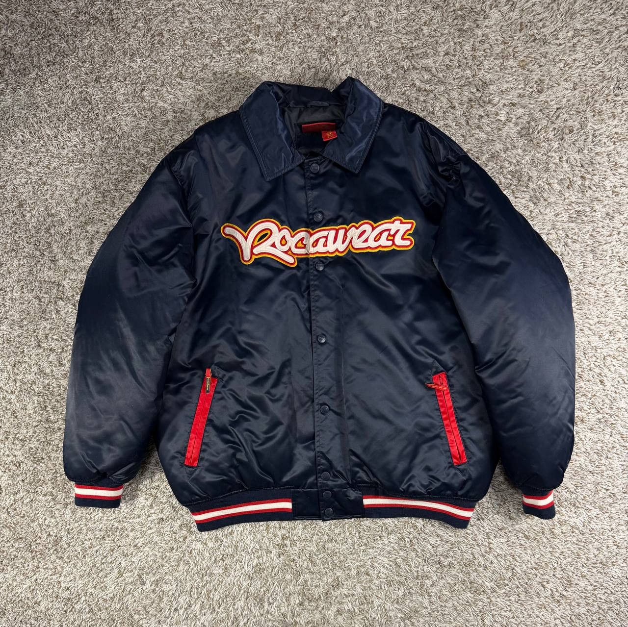 Rocawear Rocawear Vintage Y2K Bomber Jacket Big Logo Hip Hop Size US XXL / EU 58 / 5 - 4 Thumbnail