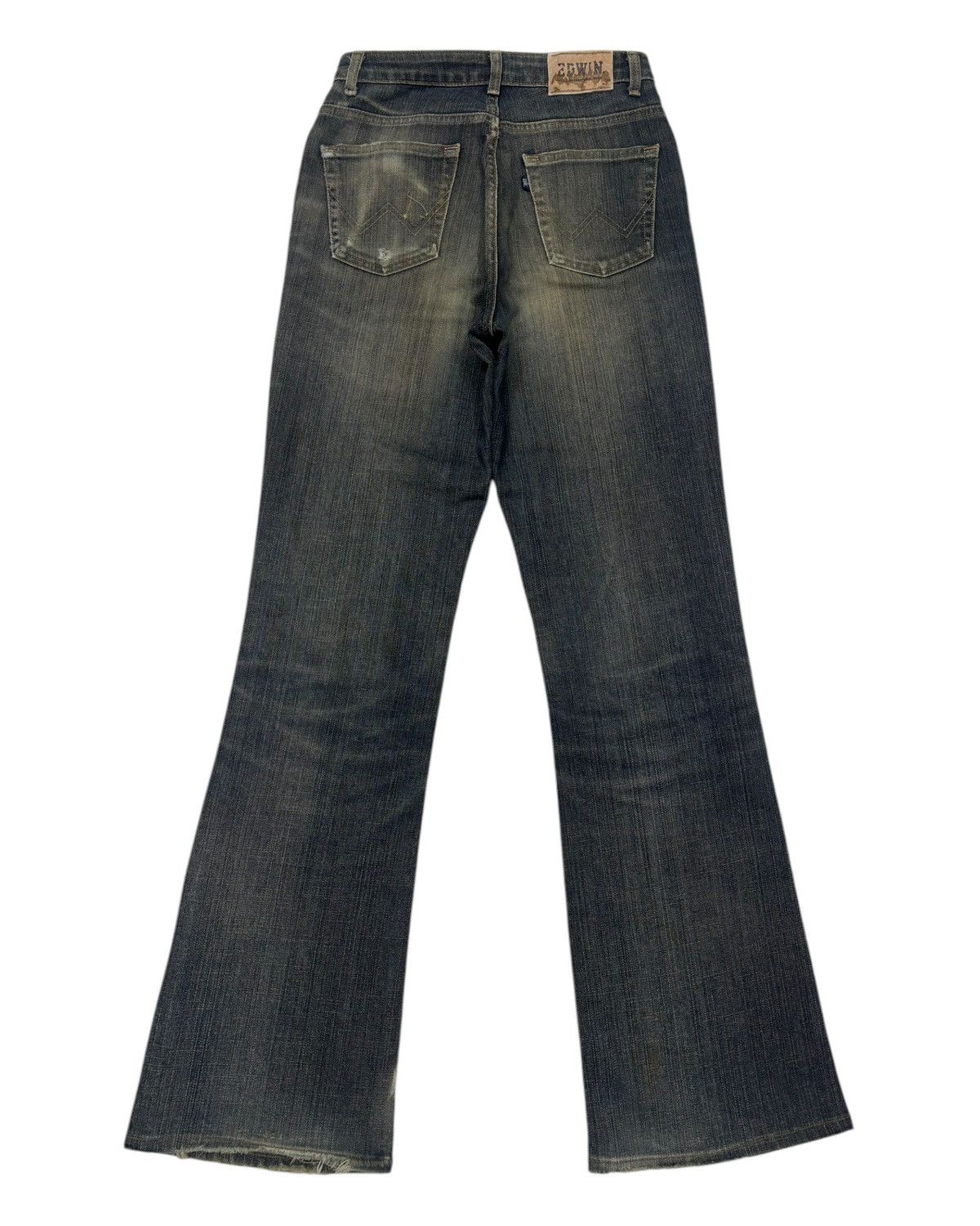 Edwin Vintage Miss Edwin Mud Wash Flare Jeans Bootcut Denim Size 27" / US 4 / IT 40 - 8 Thumbnail