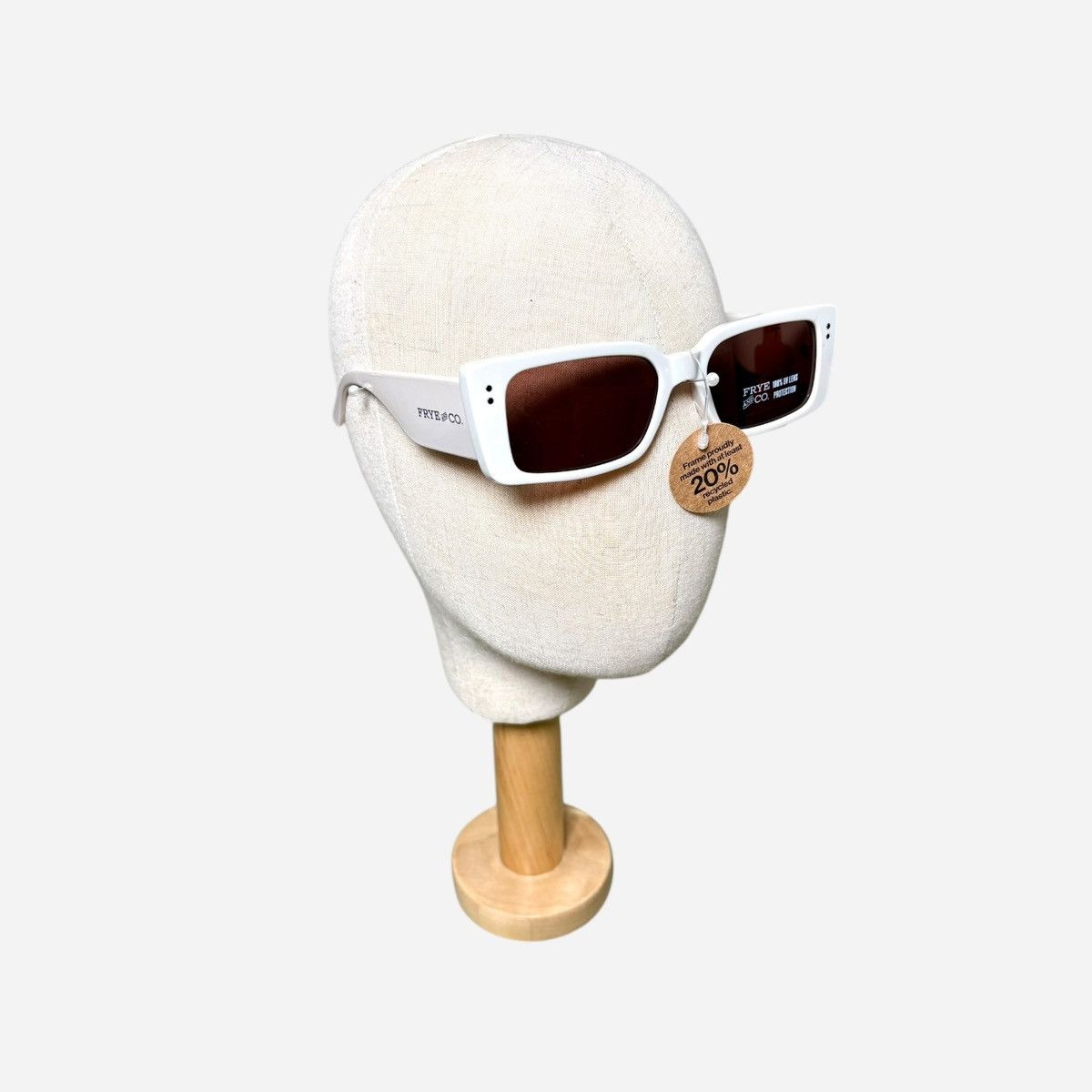 Frye Frye Women’s Ivory Plastic 100% UVA/UVB Sunglasses Size ONE SIZE - 6 Thumbnail