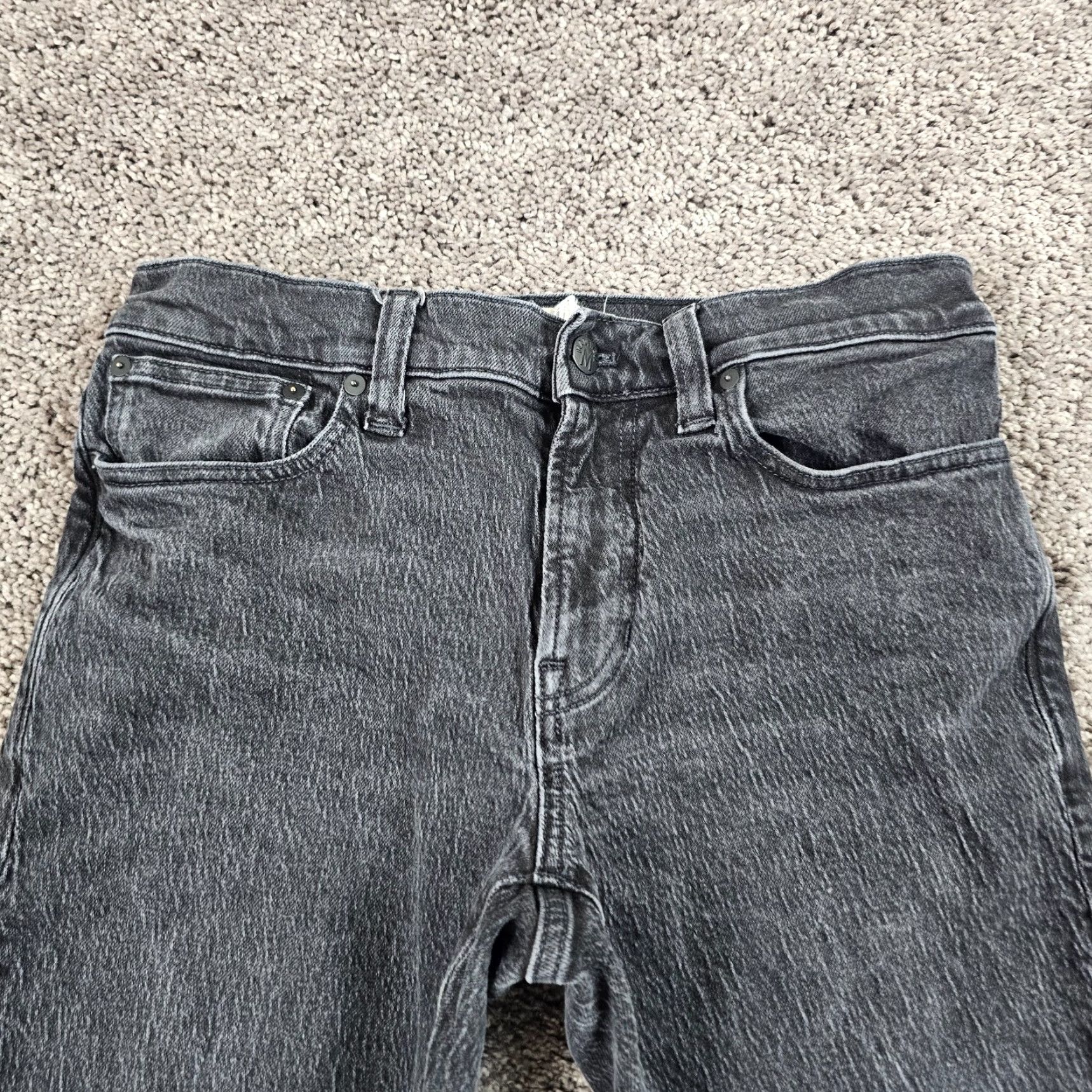 Madewell Madewell Jeans Men 30 Black Slim Fit Low Rise Stretch Denim Casual Straight Clothing Size US 29 - 2 Thumbnail