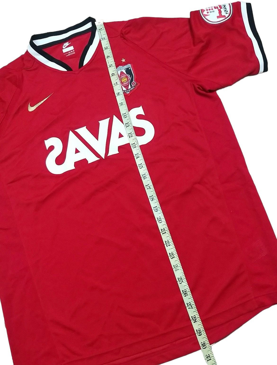 Nike VINTAGE URAWA RED DIAMONDS 2007 MITSUBISHI NIKE HOME JERSEY Size US XL / EU 56 / 4 - 9 Thumbnail