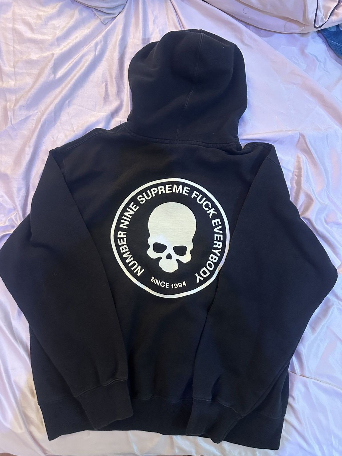 Number (N)ine × Supreme Supreme x Number Nine Patchwork Hoodie