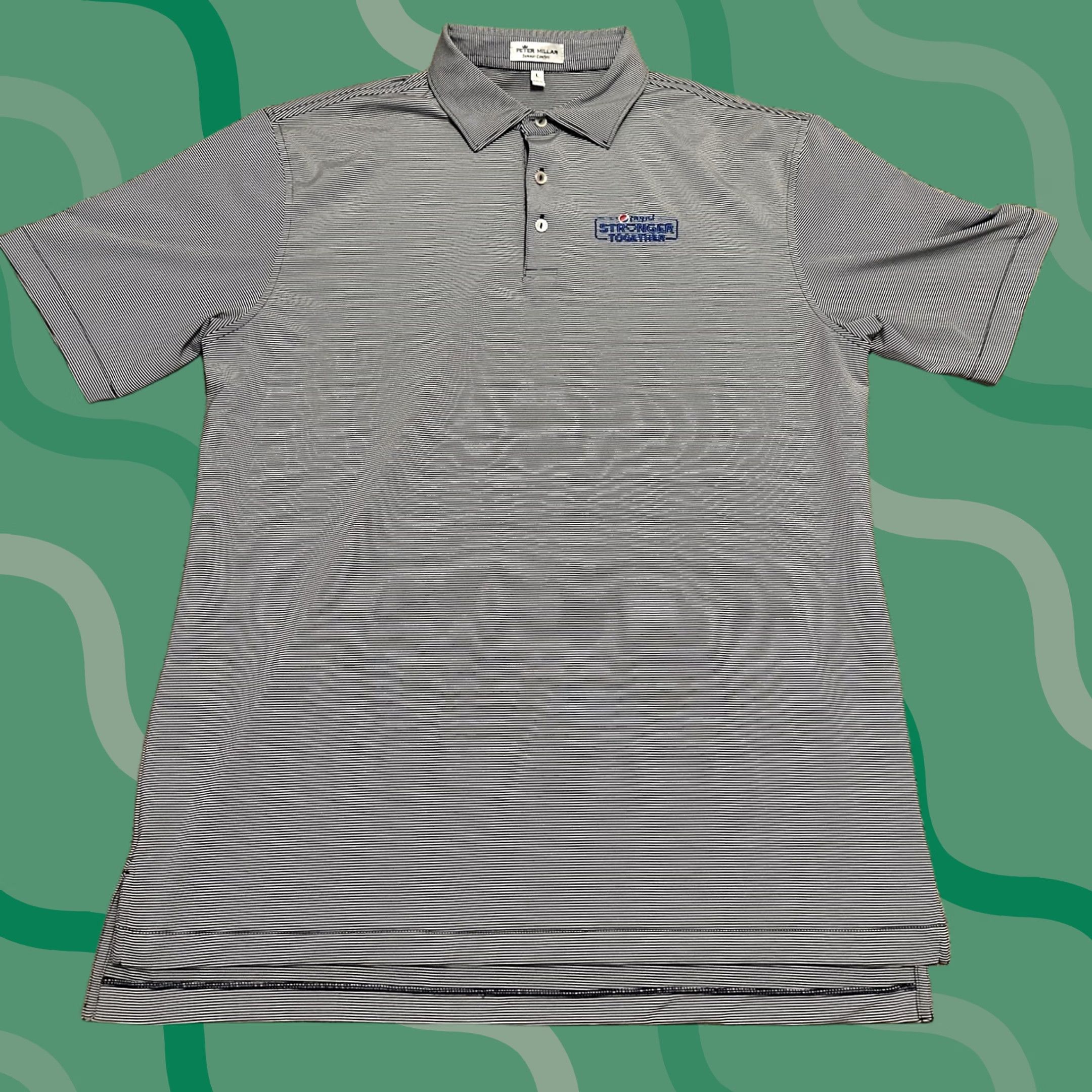 Peter Millar Peter Millar Polo Shirt Mens Large Summer Comfort Golf Multicolor Striped Geometric Short Sleeve Size US L / EU 52-54 / 3 - 1 Thumbnail