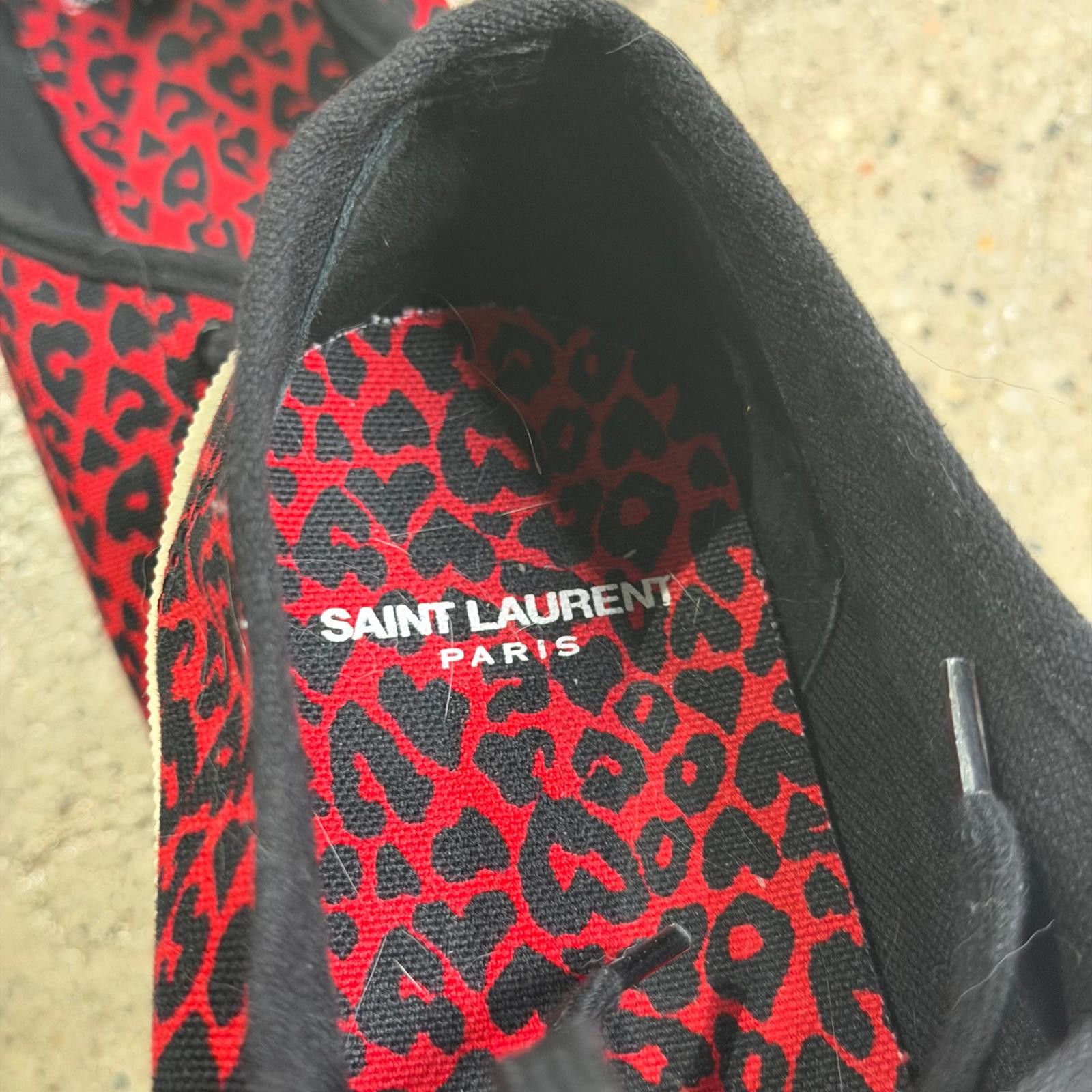 Saint Laurent Paris Saint Laurent Red Leopard Print Sneakers Size US 9 / EU 42 - 6 Thumbnail