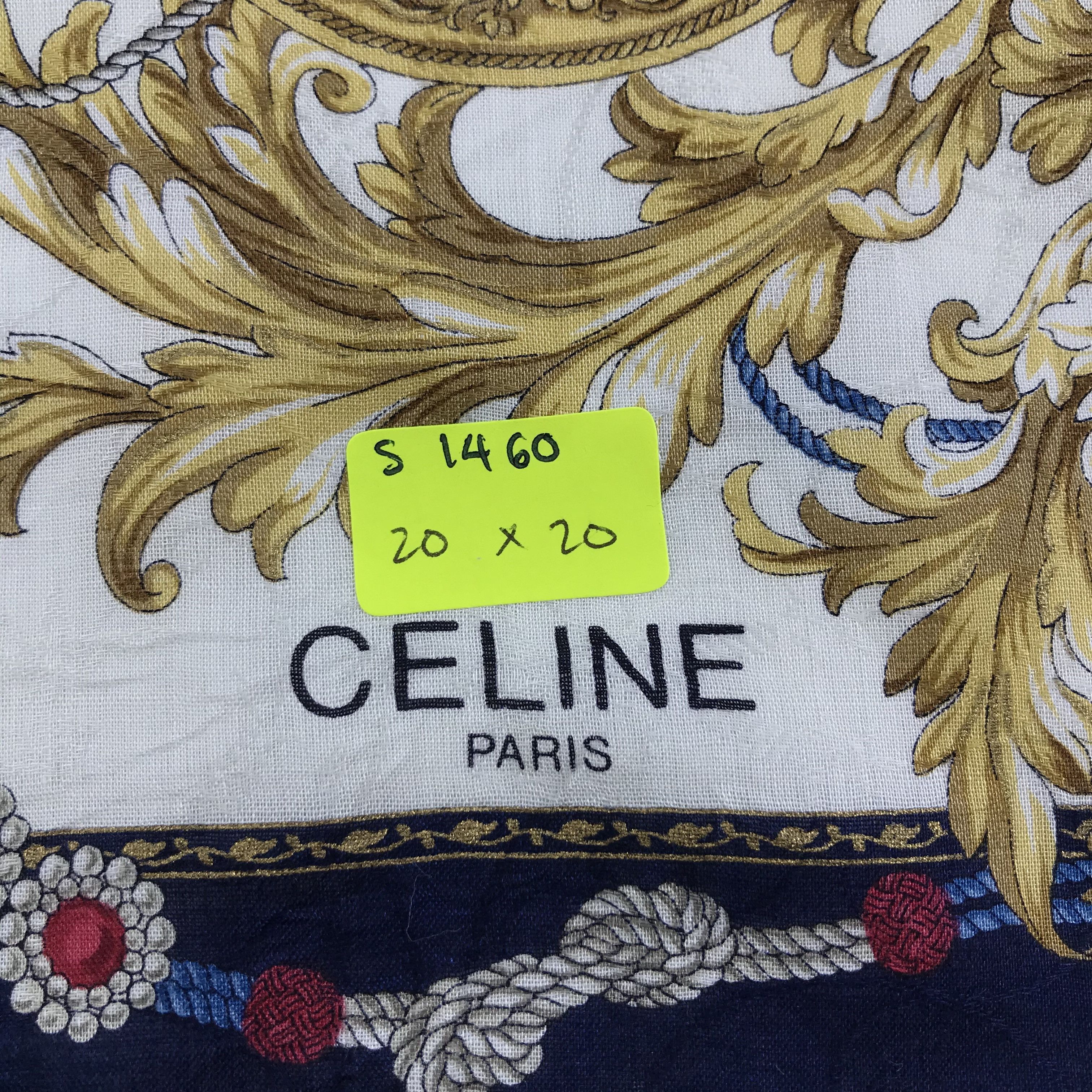 Celine × Vintage Celine Bandana / Handkerchief / Neckerchief - S1460 Size ONE SIZE - 5 Thumbnail