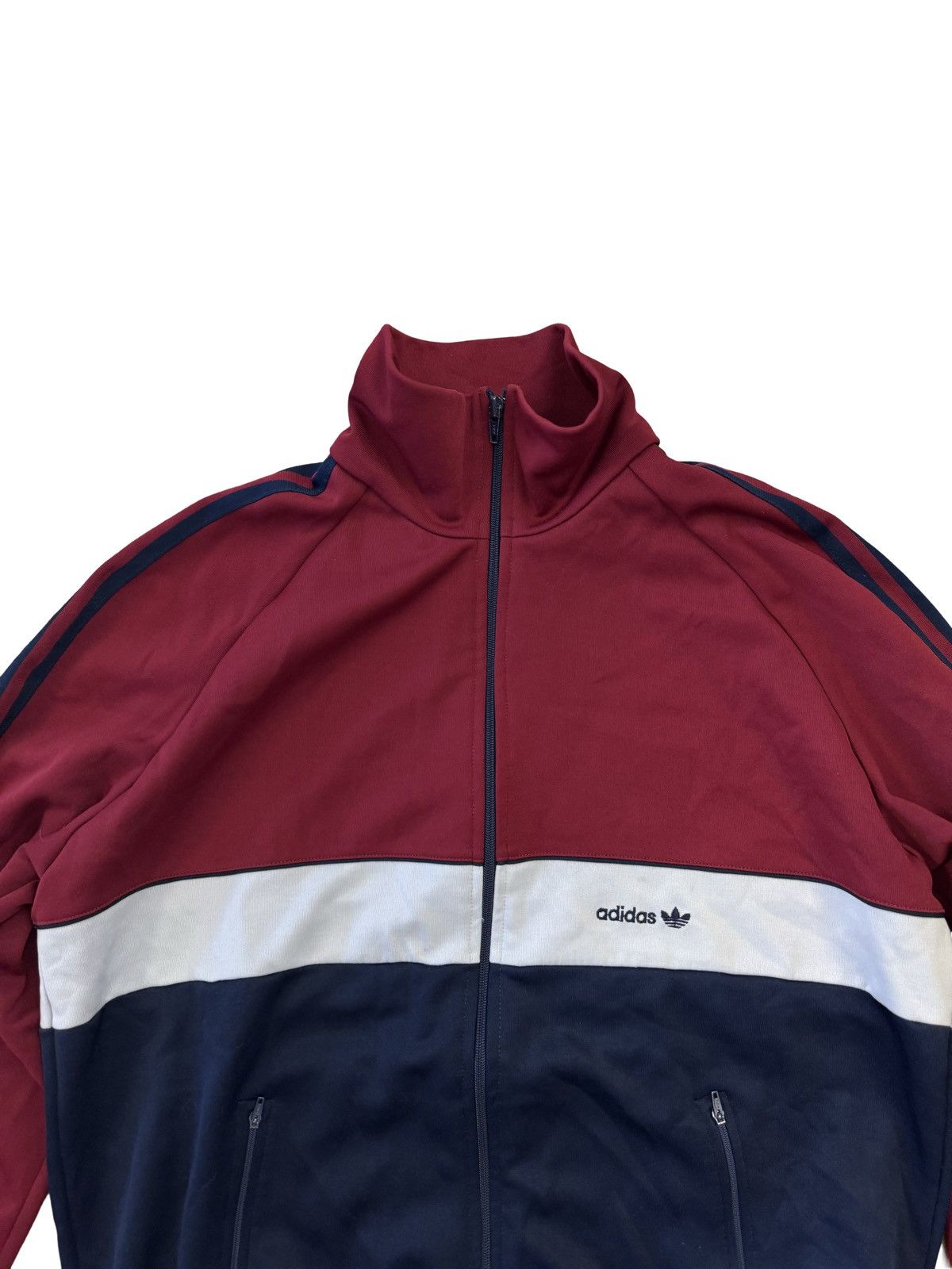 Adidas × Vintage 🔥1980 Adidas Track Jacket/Rare Vintage Adidas Zip Sweatshirt Size US L / EU 52-54 / 3 - 3 Thumbnail