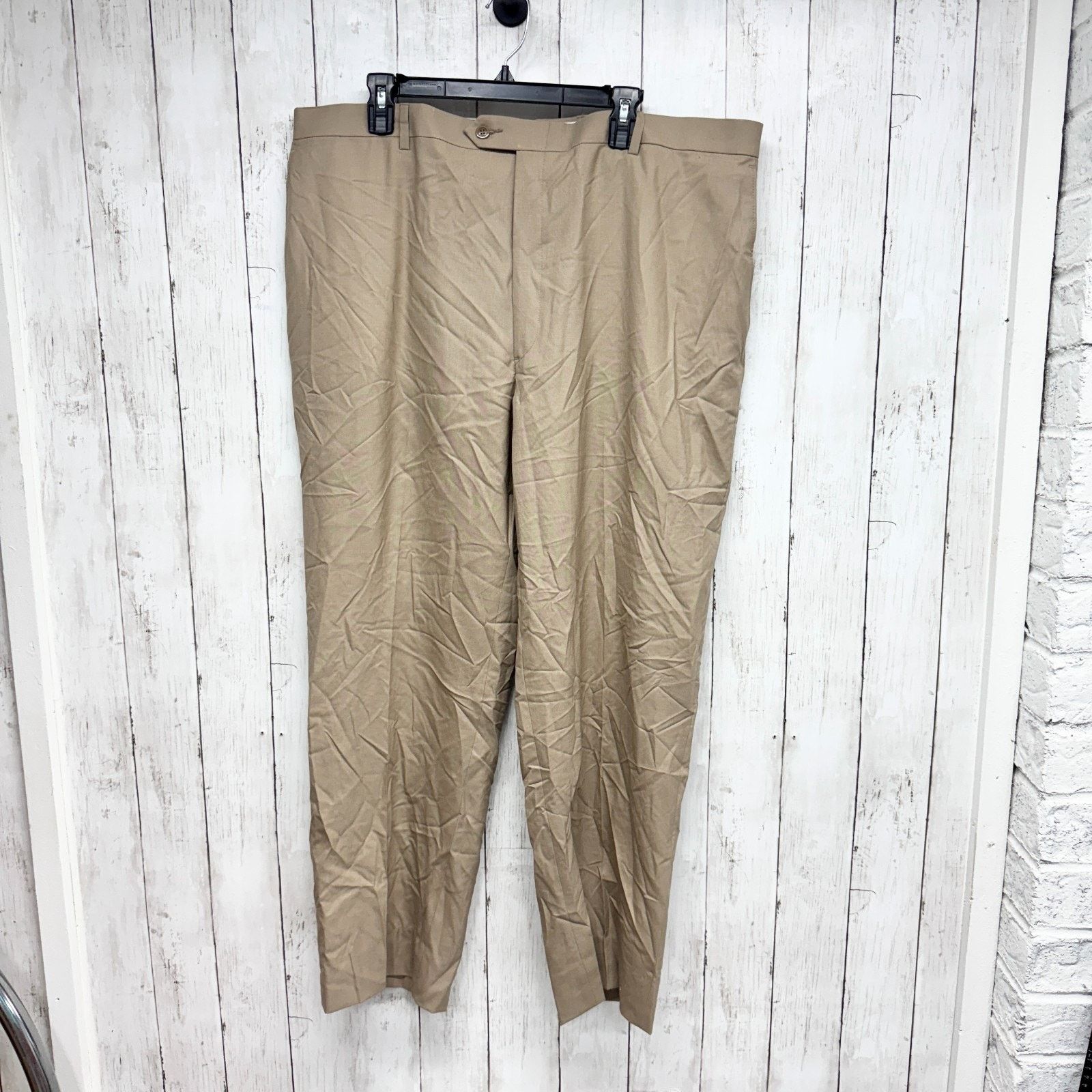 Hart Schaffner Marx Vintage Hart Schaffner Marx Beige Button Over Trousers 41X30 Size US 41 - 1 Thumbnail