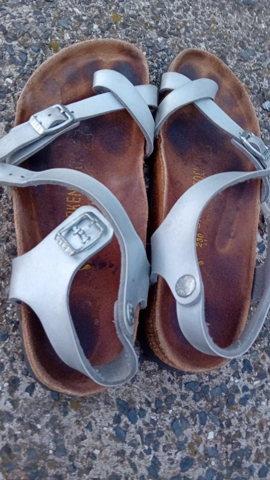Birkenstock Birkenstock Yara Sandals Ankle Strap silver sz 36 Size US 6 / IT 36 - 2 Thumbnail