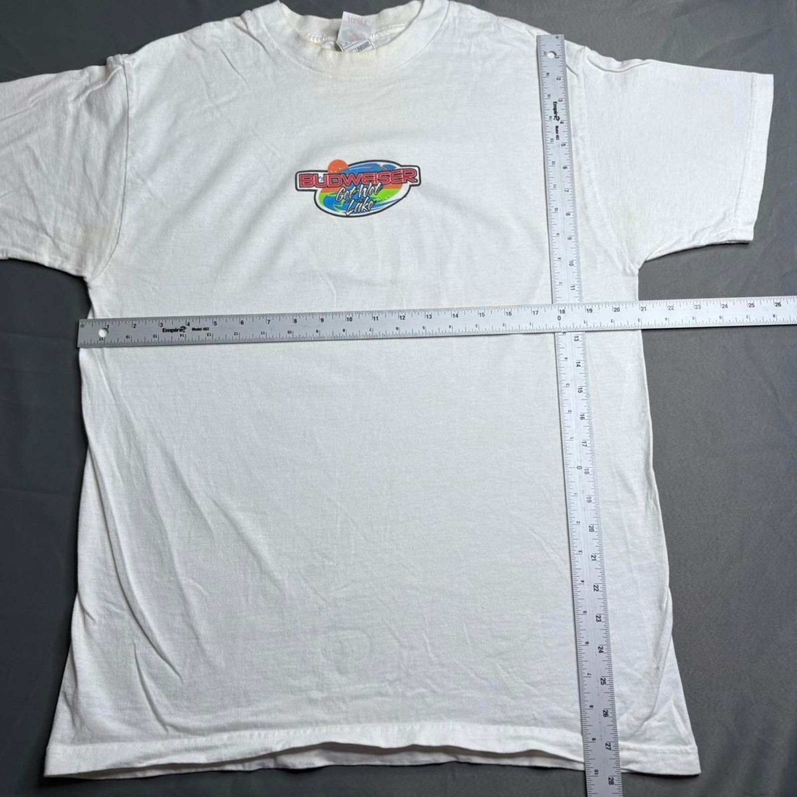 Fruit Of The Loom Vintage shirt Budweiser “get wet at the lake” 2000s szl Size US L / EU 52-54 / 3 - 3 Thumbnail