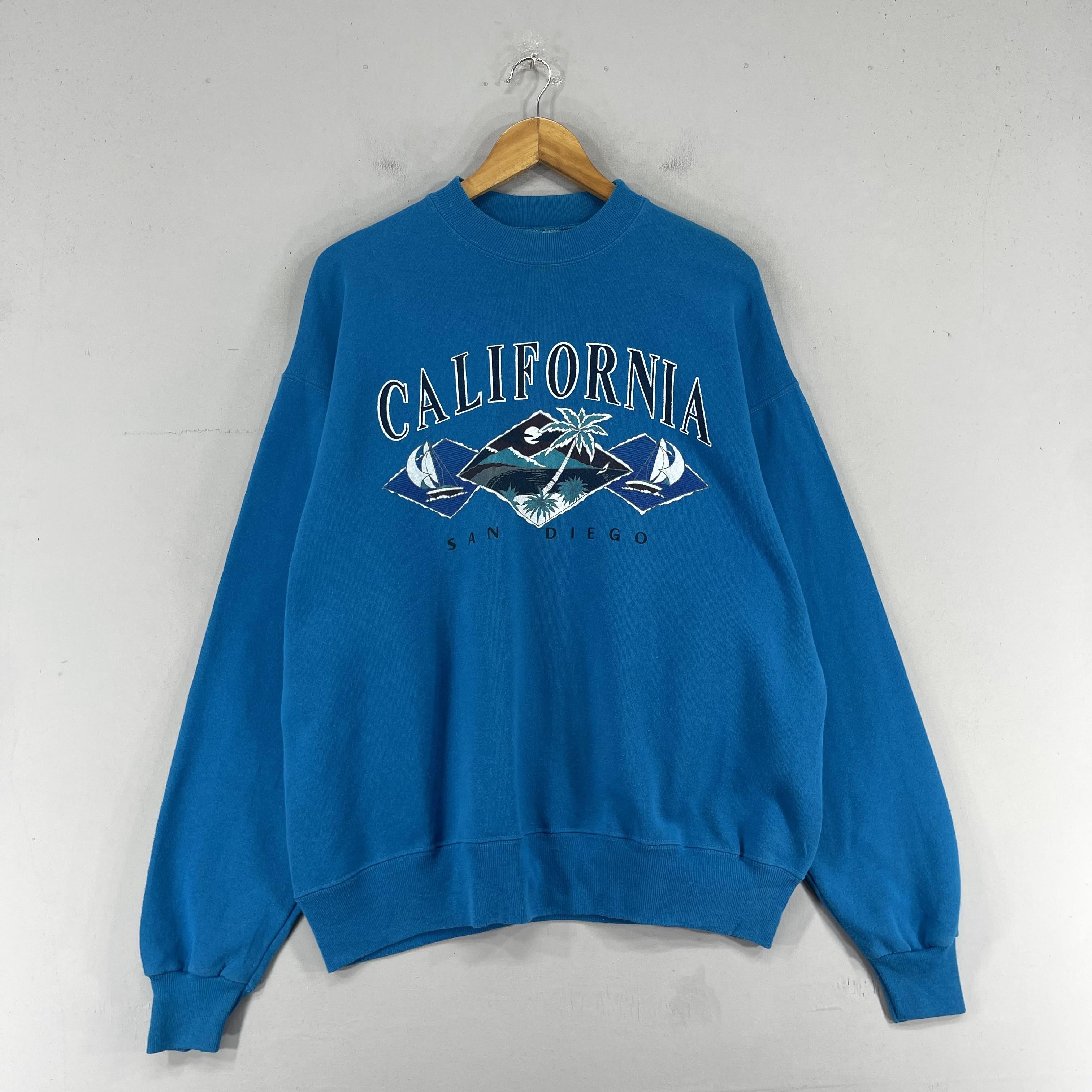 Vintage Vintage 1990s SAN DIEGO California Printed Sweatshirt Size US XL / EU 56 / 4 - 3 Thumbnail