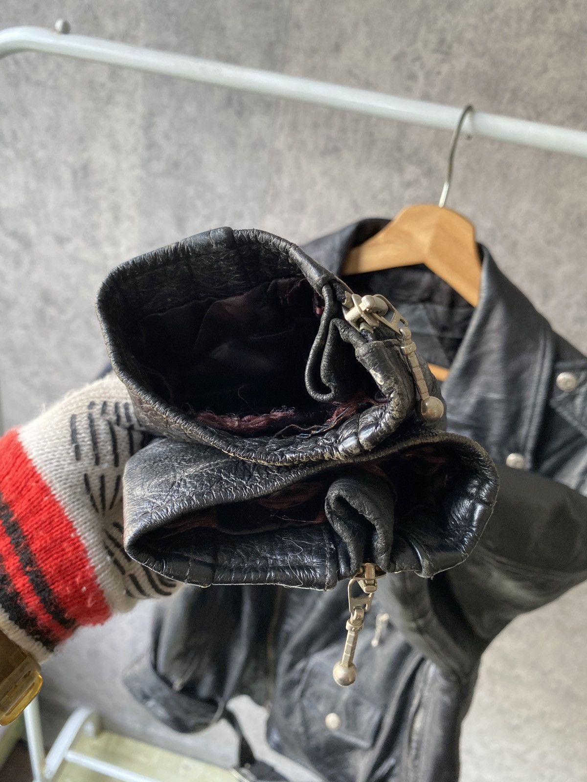 Leather Vintage Stefanel Kids Biker’s Design Leather Jacket Size US L / EU 52-54 / 3 - 7 Thumbnail