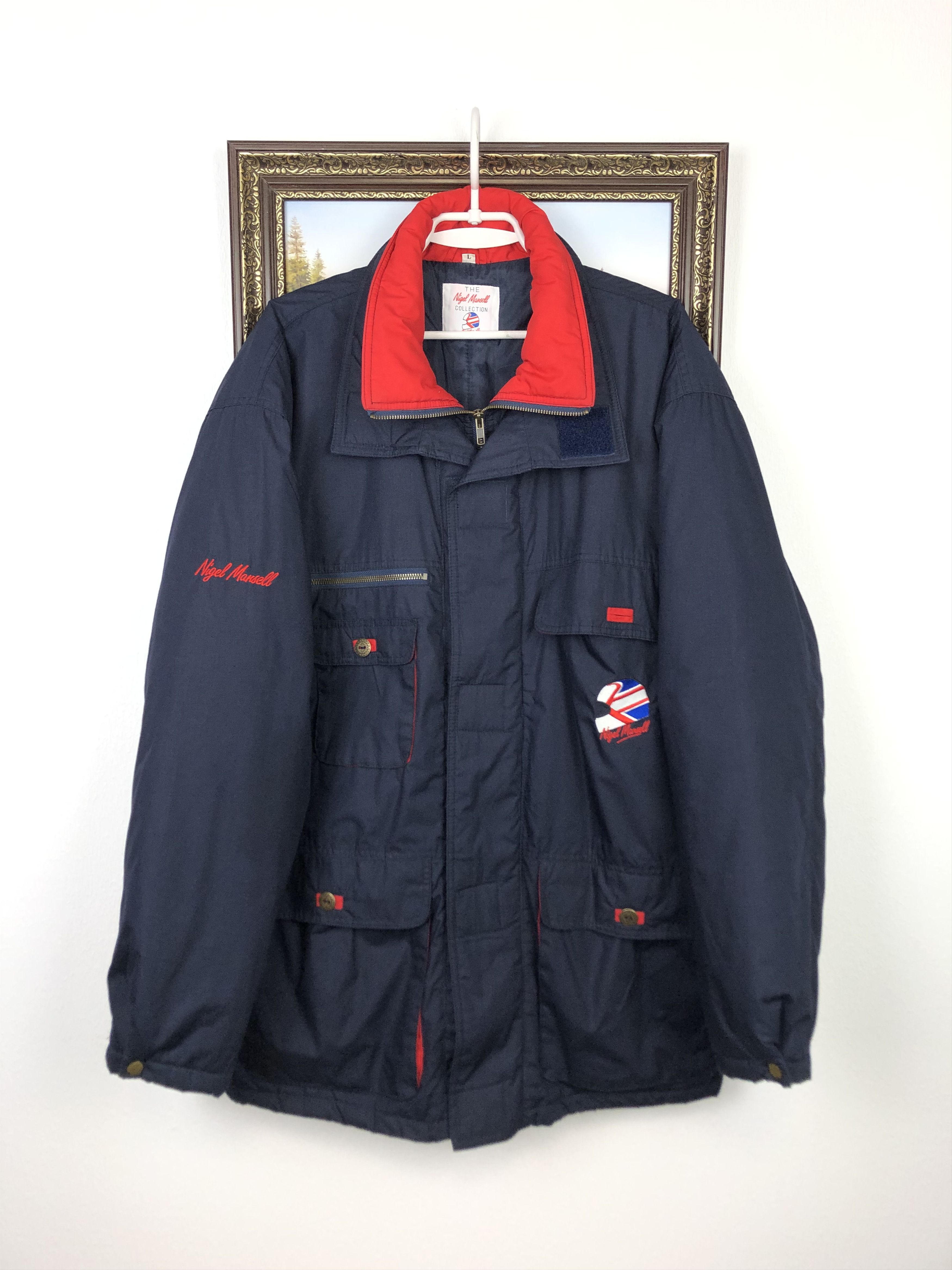 Vintage Vintage 90's Nigel Mansell Formula One Bomber Jacket Mens Size US L / EU 52-54 / 3 - 1 Thumbnail