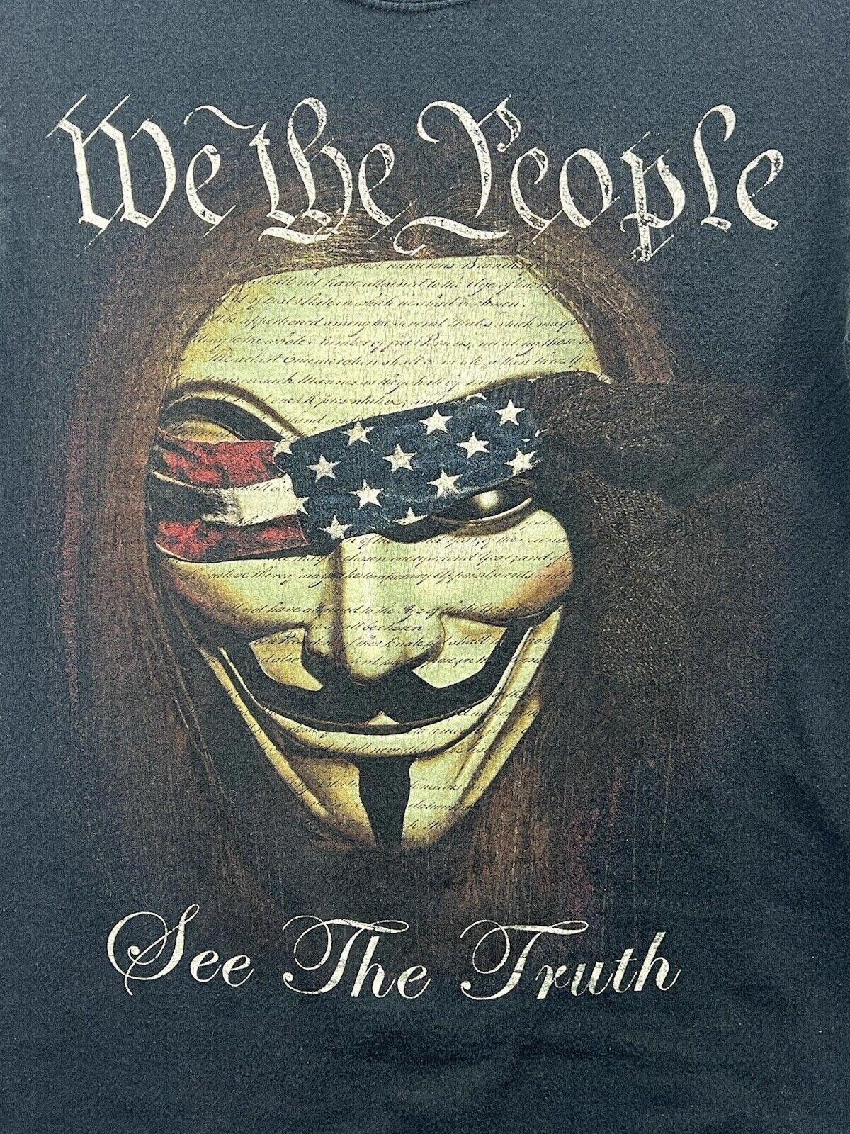 Designer We the People Graphic Tee - See The Truth V for Vendetta Size US S / EU 44-46 / 1 - 2 Thumbnail