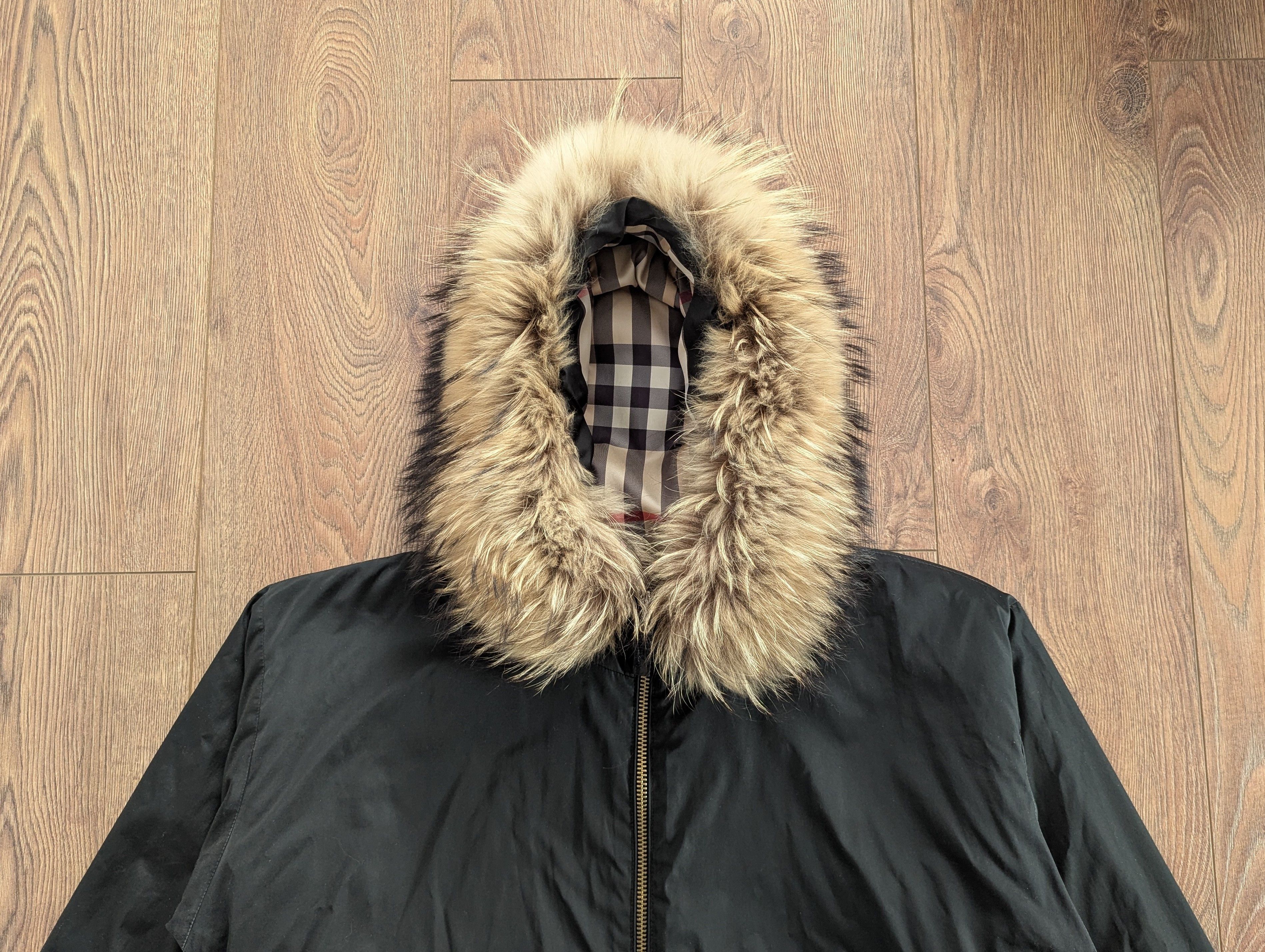 Burberry BURBERRY London Hooded Jacket With Removable Fur Black Size M / US 6-8 / IT 42-44 - 6 Thumbnail