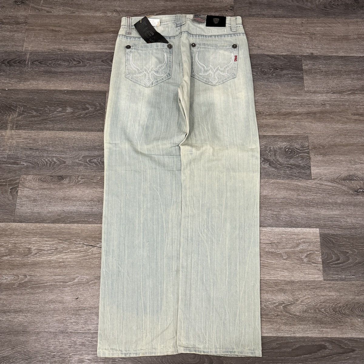 JNCO × Japanese Brand × Vintage Vintage Y2K Basic code baggy cybergoth embroidered jeans Size US 34 / EU 50 - 1 Thumbnail