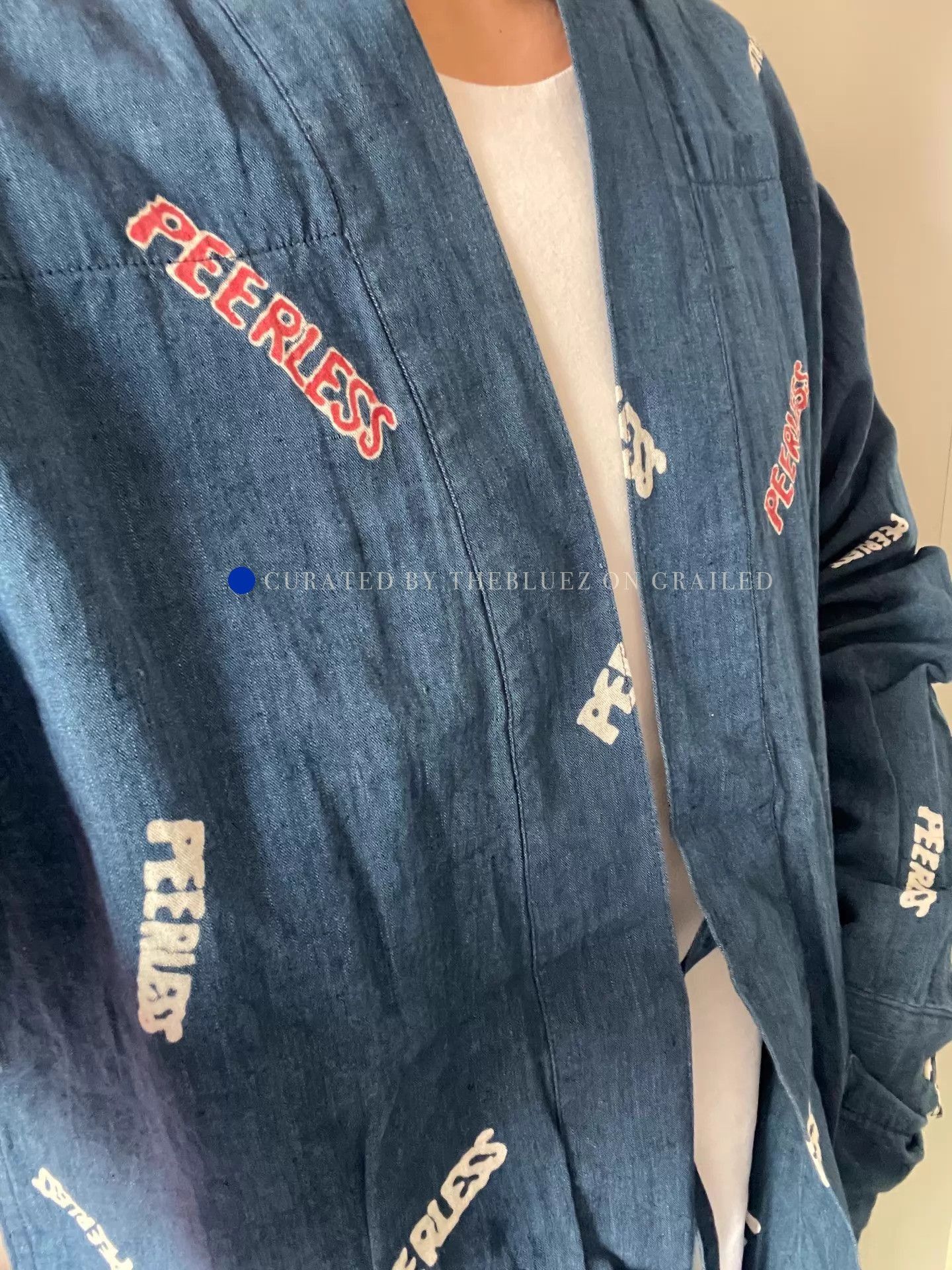 Visvim Indigo Allover Print Soft Denim Haori Size US L / EU 52-54 / 3 - 1 Thumbnail