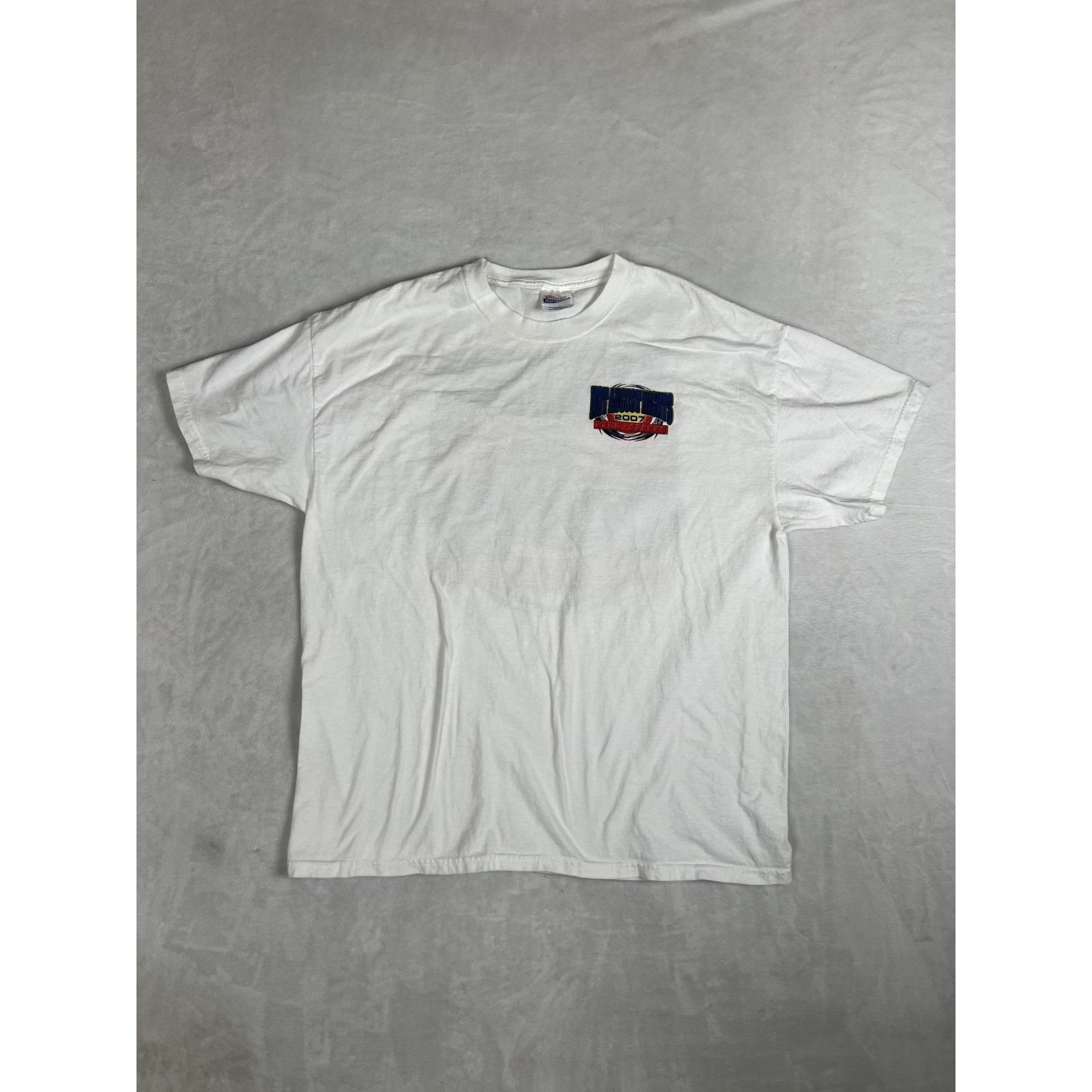 Port & Company Vintage Hot August Nights Shirt Mens XL White 2007 Reno Spar Size US XL / EU 56 / 4 - 2 Thumbnail