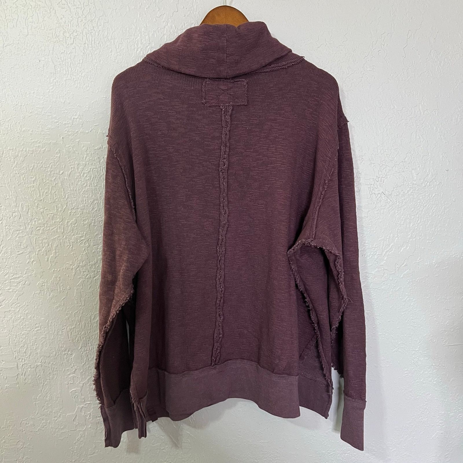 Vintage Free People We The Free Cowl Neck Purple Mauve Oversized M Size M / US 6-8 / IT 42-44 - 4 Thumbnail