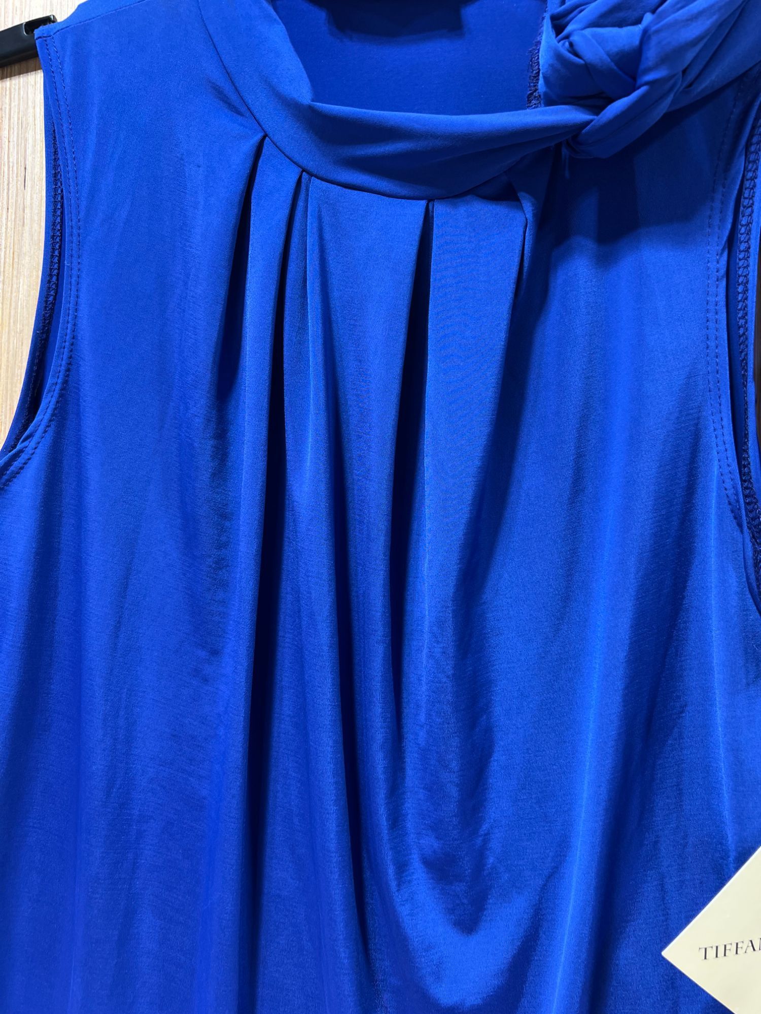 Other TIFFANY & GREY - Women's Sleeveless Loose Blouse - Blue - Pe Size XL / US 12-14 / IT 48-50 - 10 Thumbnail