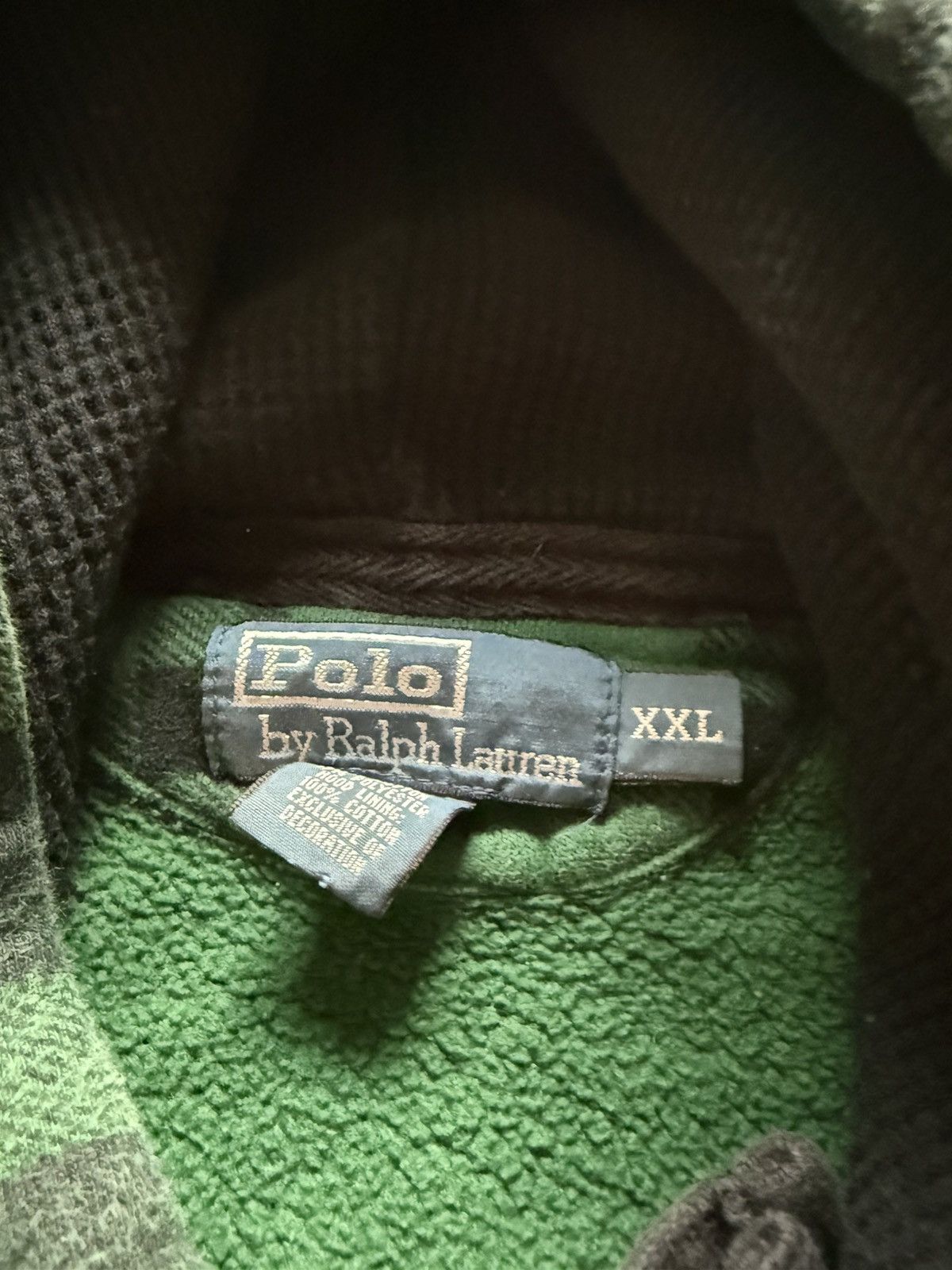 Polo Ralph Lauren Polo Ralph Lauren Plaid Hoodie XXL • Green Black • Vintage Size US XXL / EU 58 / 5 - 3 Thumbnail