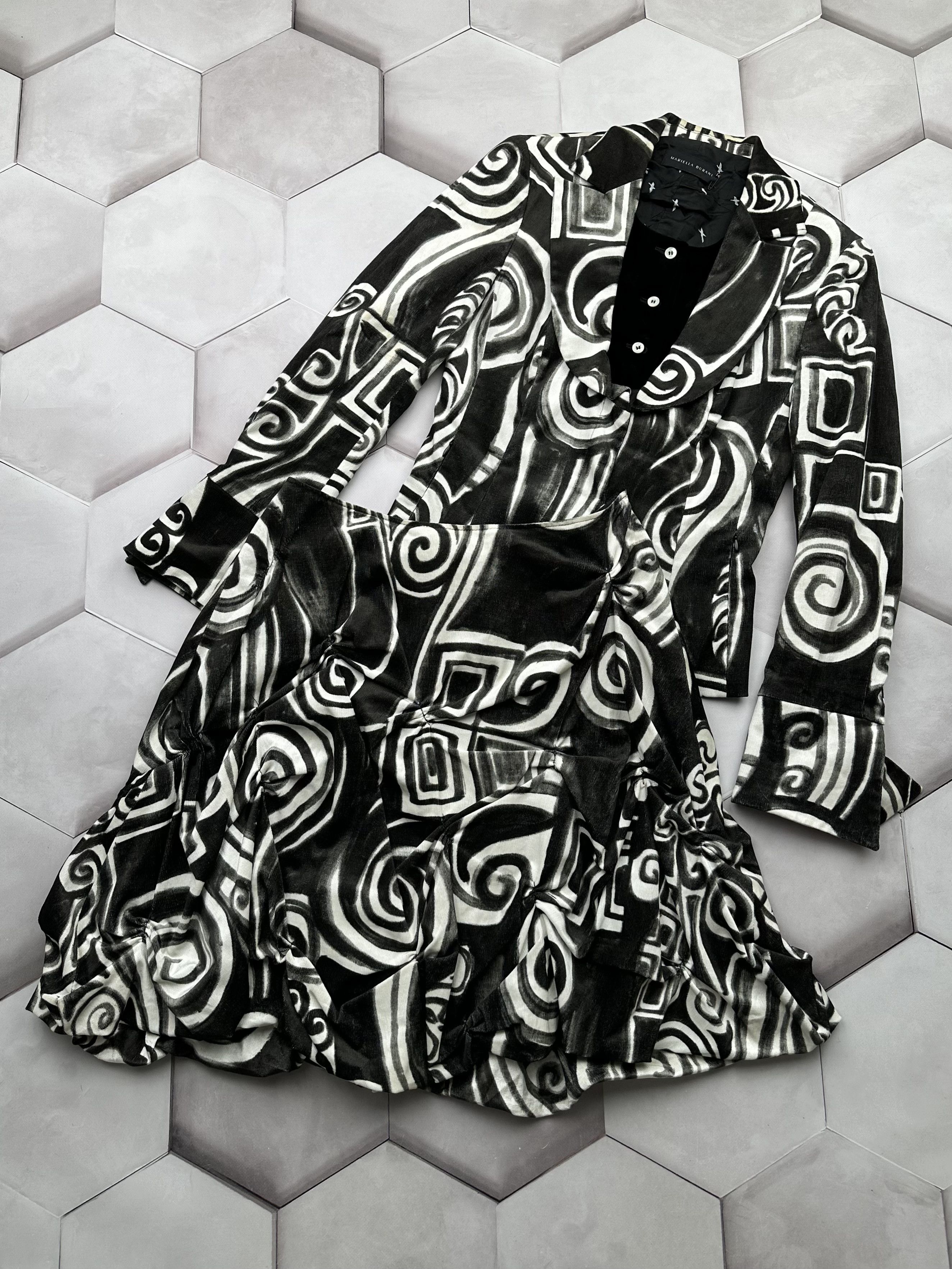 image of Mariella Burani Vintage Set Skirt+Jacket, Women's (Size 30)