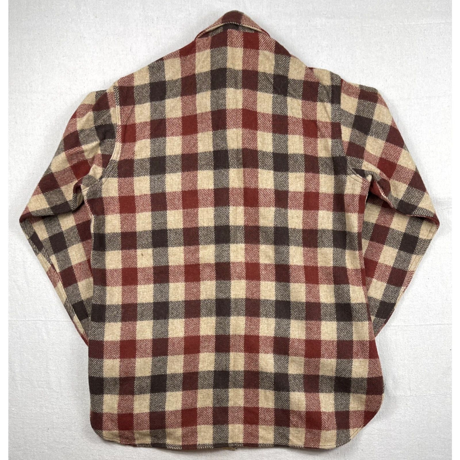 Vintage VINTAGE Woolrich 60s Plaid Flannel Shirt Adult Medium Brown Thick Hunting Mens Size US M / EU 48-50 / 2 - 2 Thumbnail