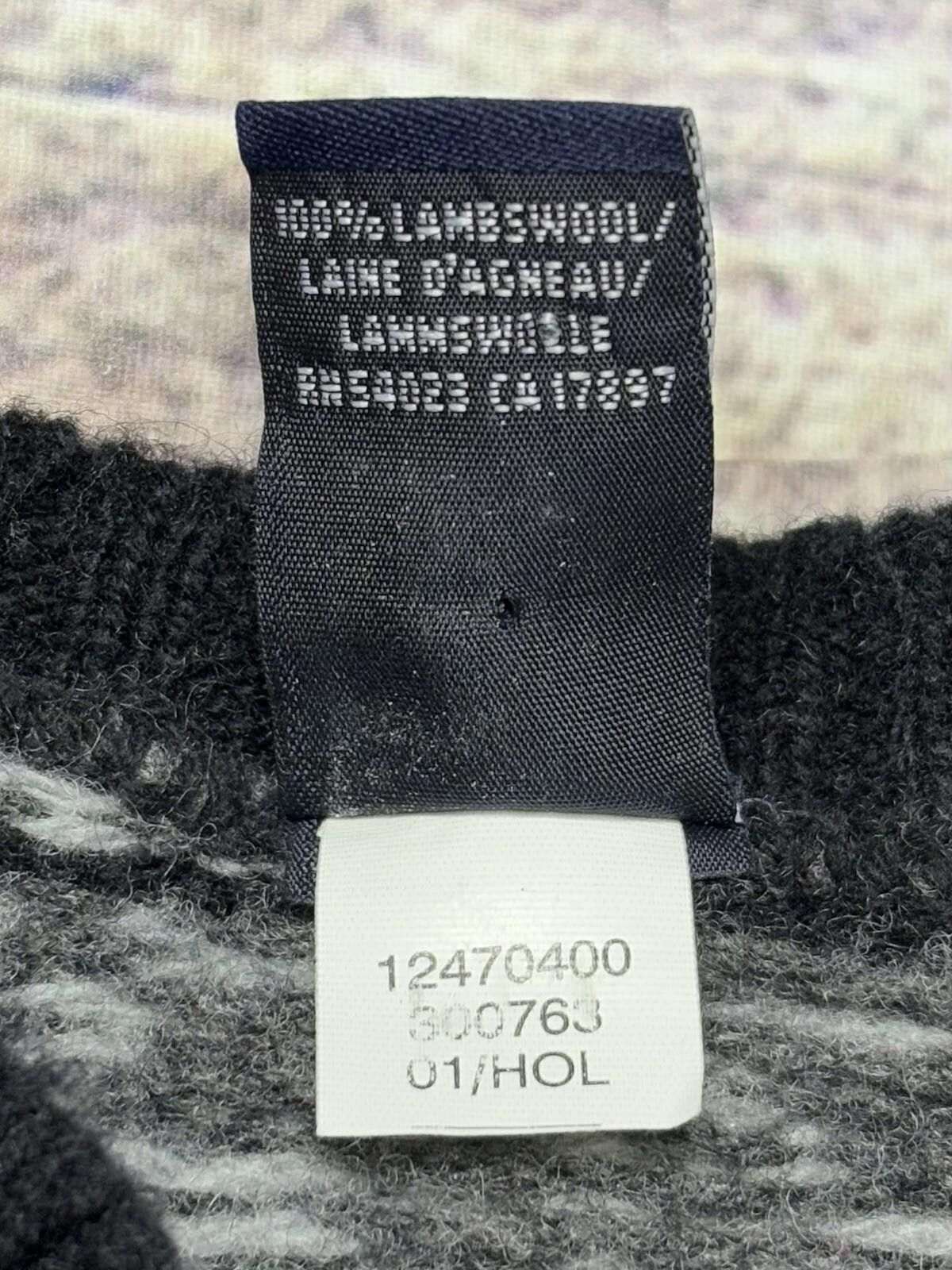 Gap VTG Gap Sweater Women's XS Lambswool Geometric Gray 2001 Size XS / US 0-2 / IT 36-38 - 9 Thumbnail