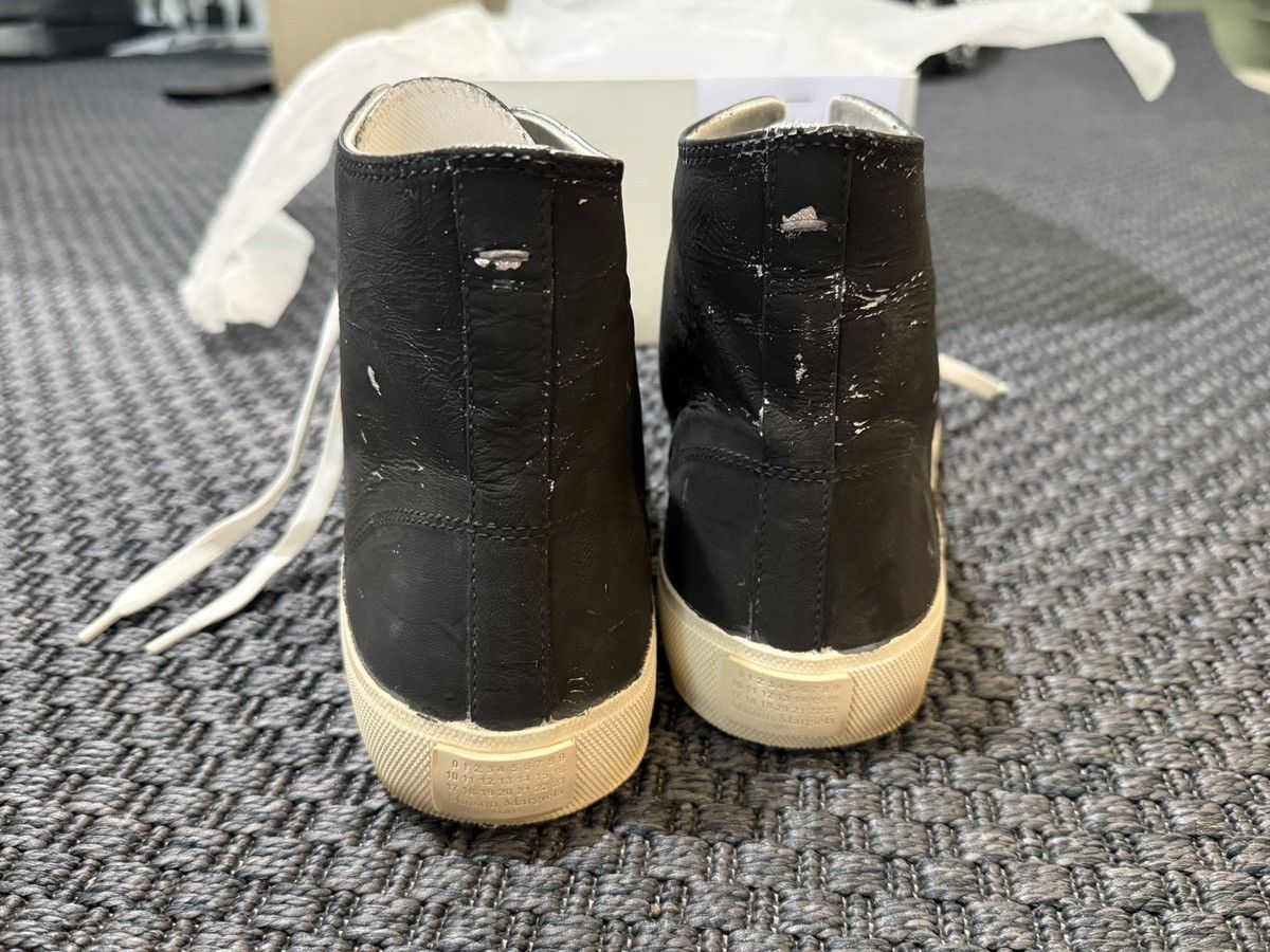 Maison Margiela Maison Margiela Black and Silver Tami High-Top Sneakers Size US 10.5 / EU 43-44 - 3 Thumbnail