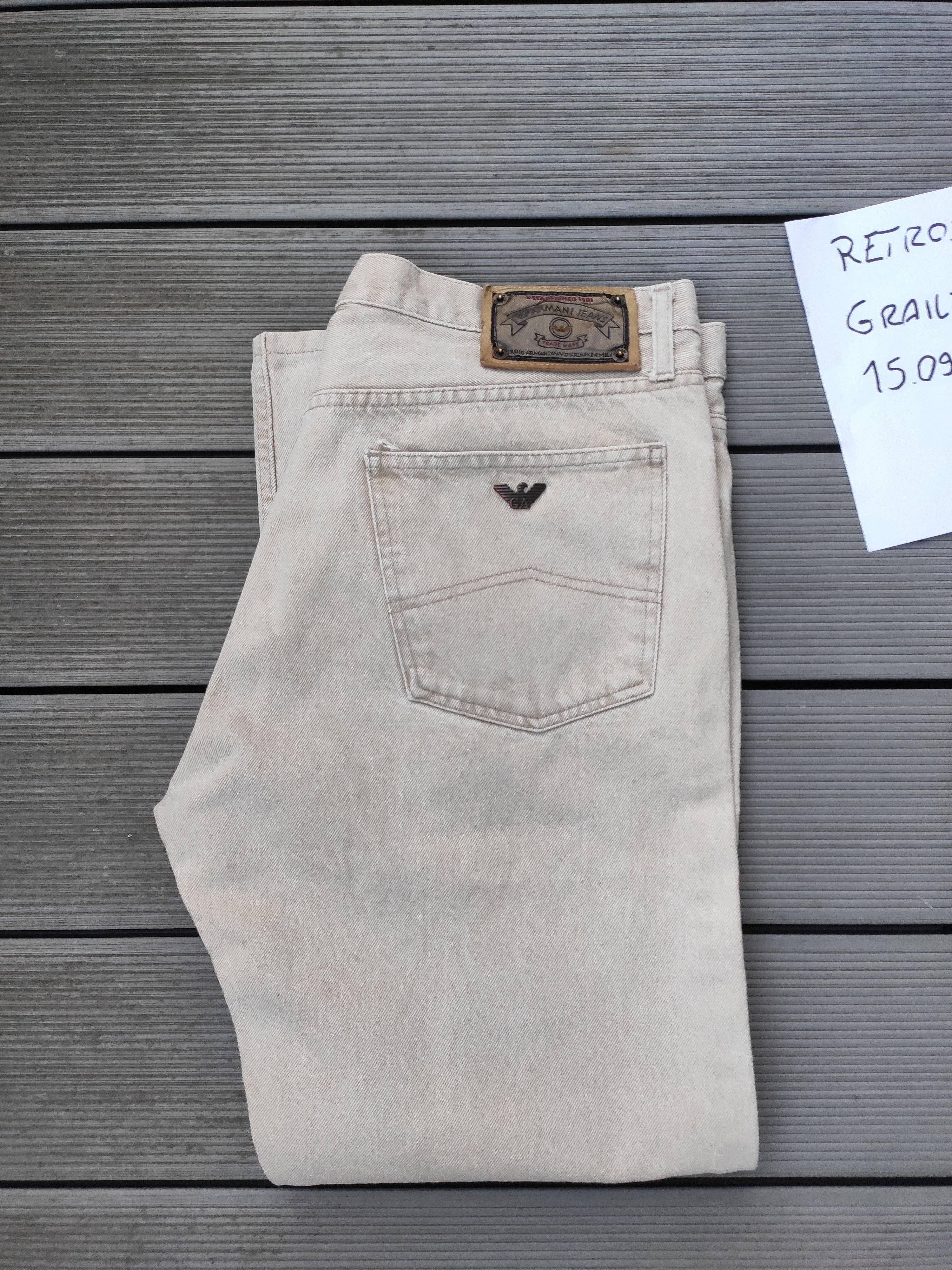 Vintage online White Armani Denim Jeans