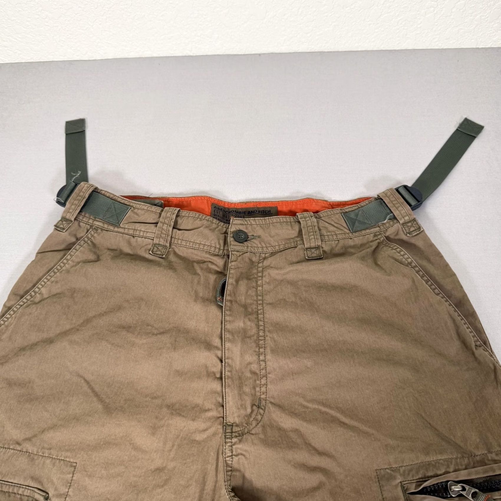 Abercrombie & Fitch VINTAGE Abercrombie & Fitch Pants Mens M Brown Cargo Baggy Y2K Size US 31 - 5 Thumbnail