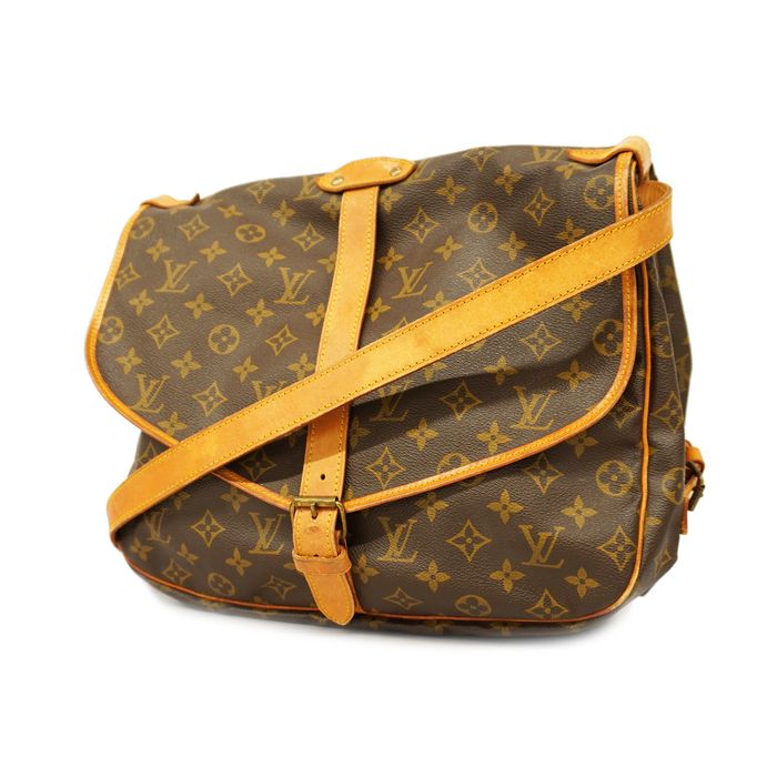 Auth Louis Vuitton Monogram Saumur 35 M42254 Women's Shoulder Bag