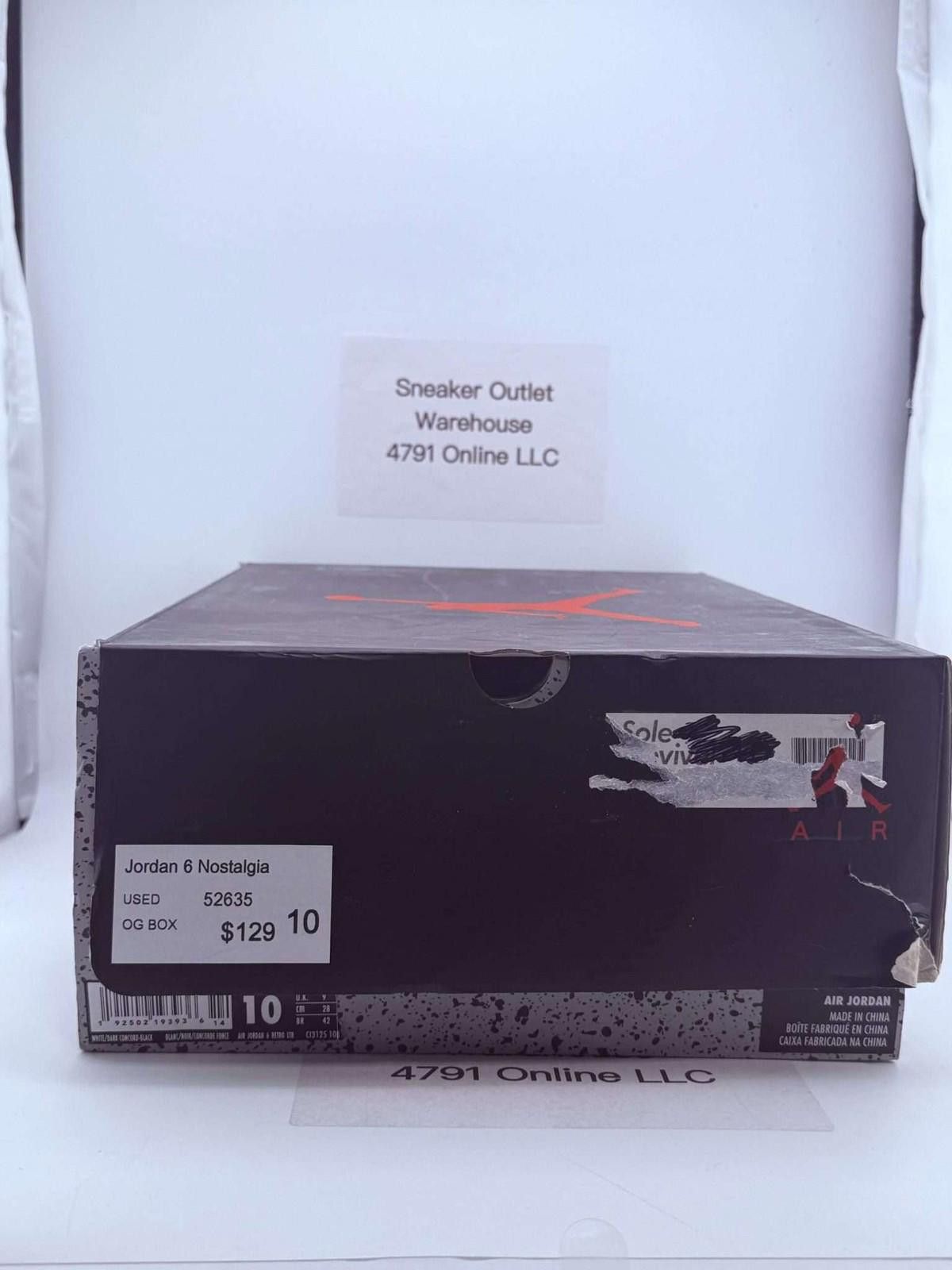 Jordan Brand Jordan 6 Nostalgia OG Box US 10 Used Size US 10 / EU 43 - 6 Thumbnail